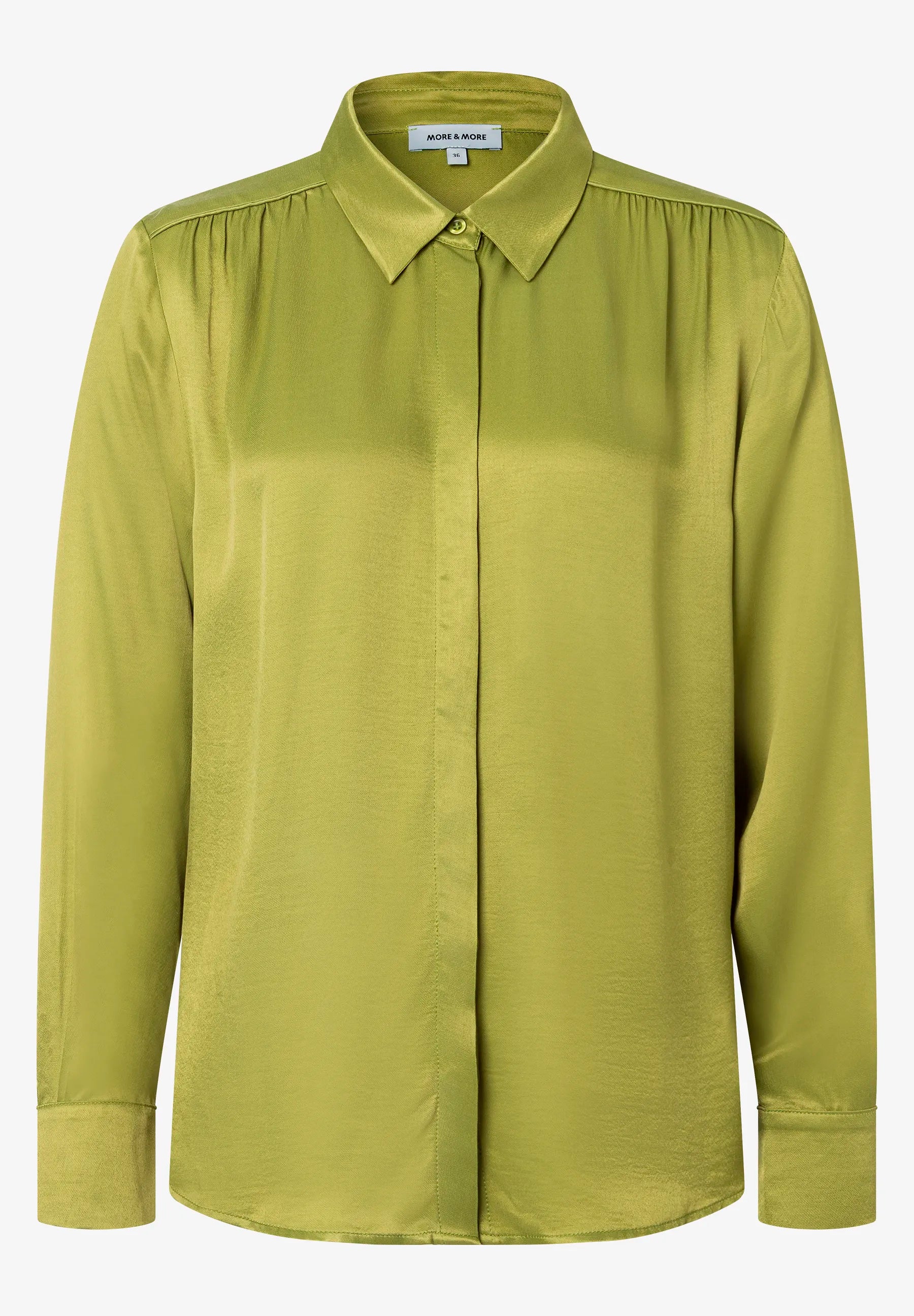 More & More_Autumn Green_Satin Blouse, Kiwi Green_51092006_0656_03