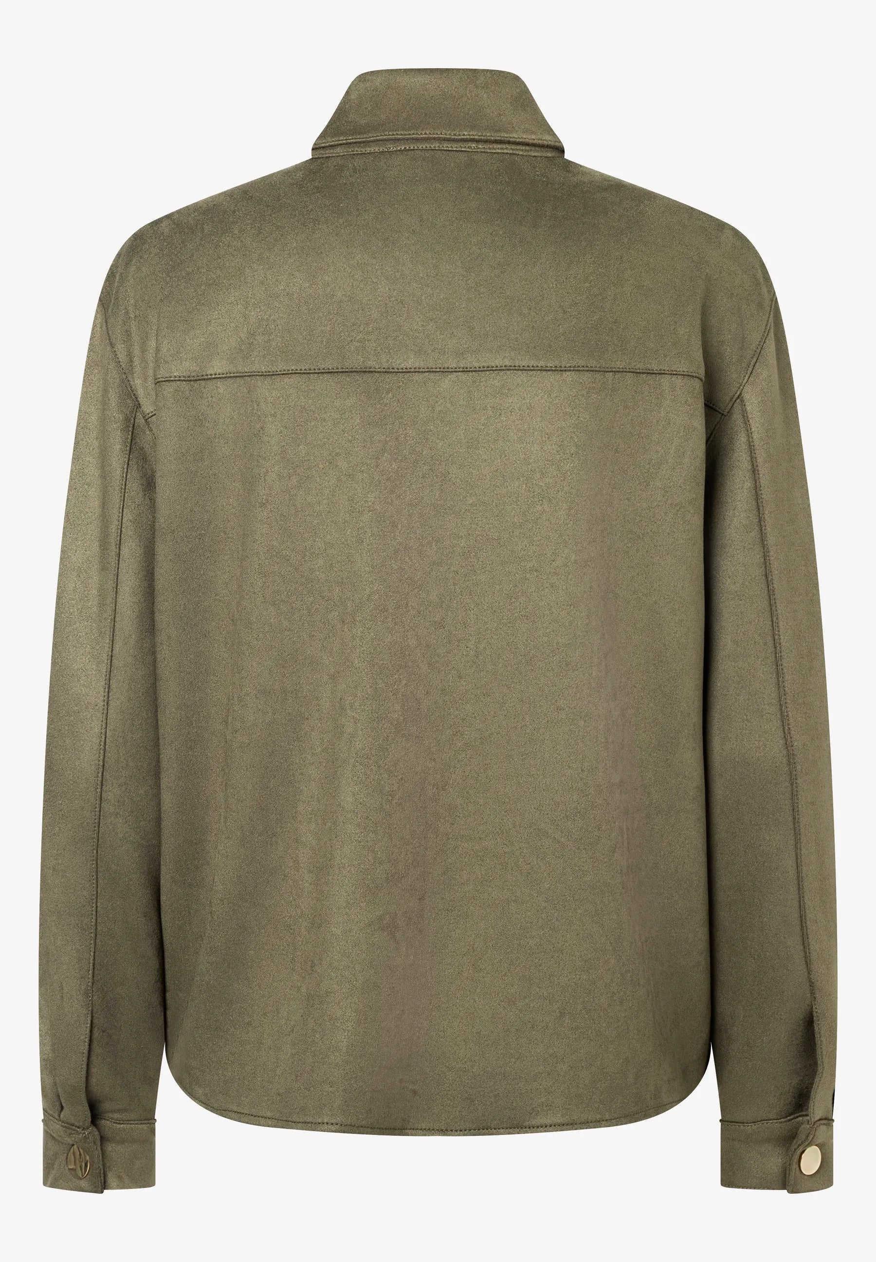 More & More_Olive Leaf_Suede-Look Shirt, Khaki_51092058_0660_06
