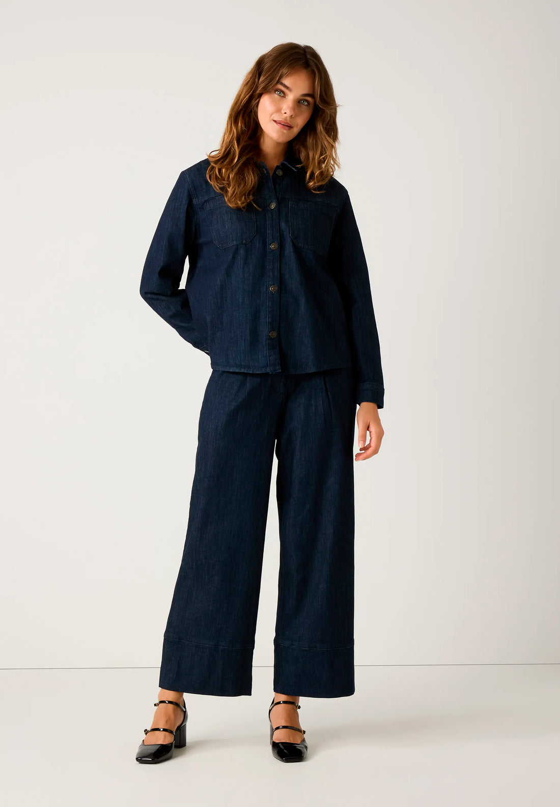 More & More_Dark Blue Denim_Jeans with Belt_51094203_0963_01