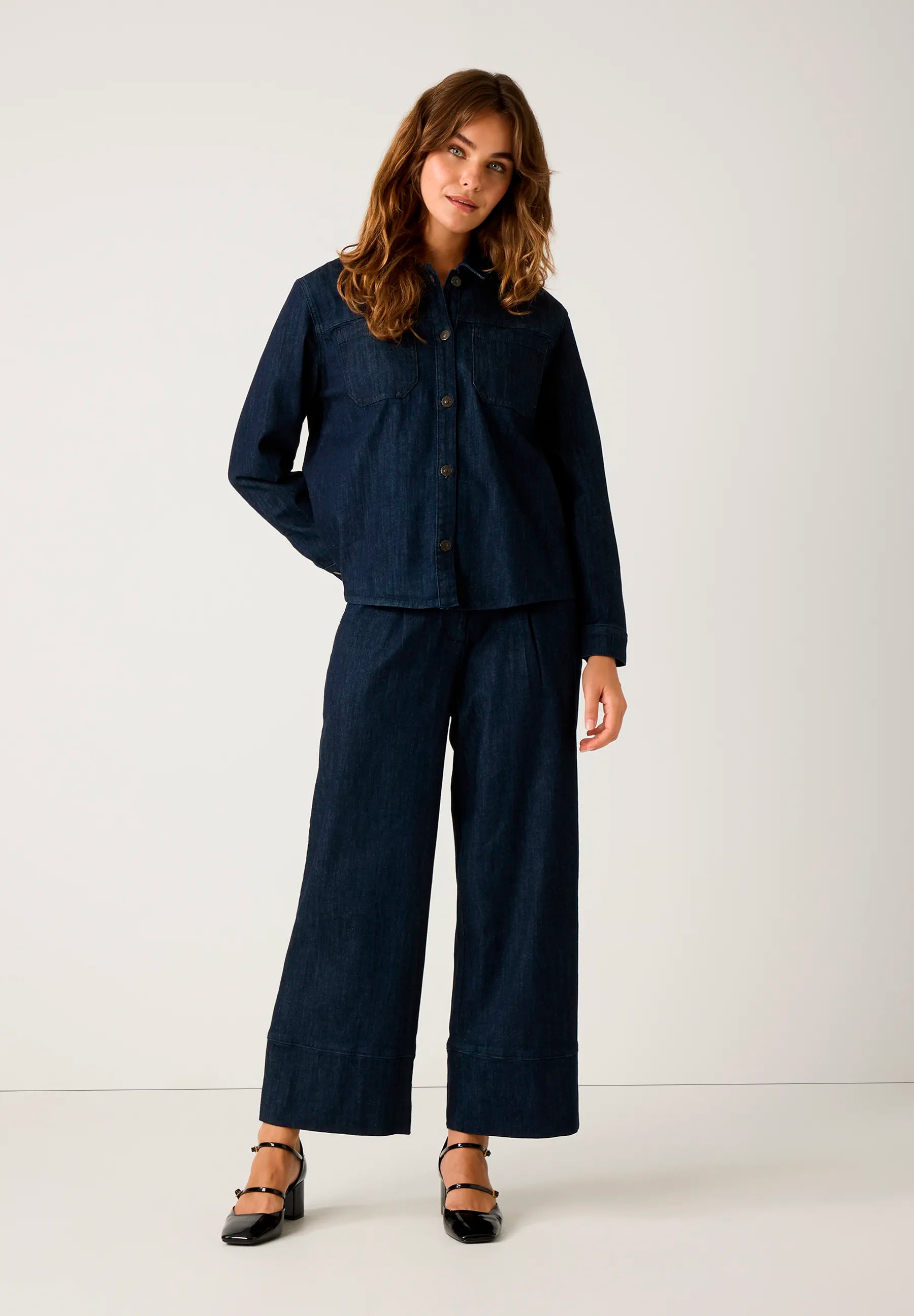 More & More_Dark Blue Denim_Jeans with Belt_51094203_0963_01