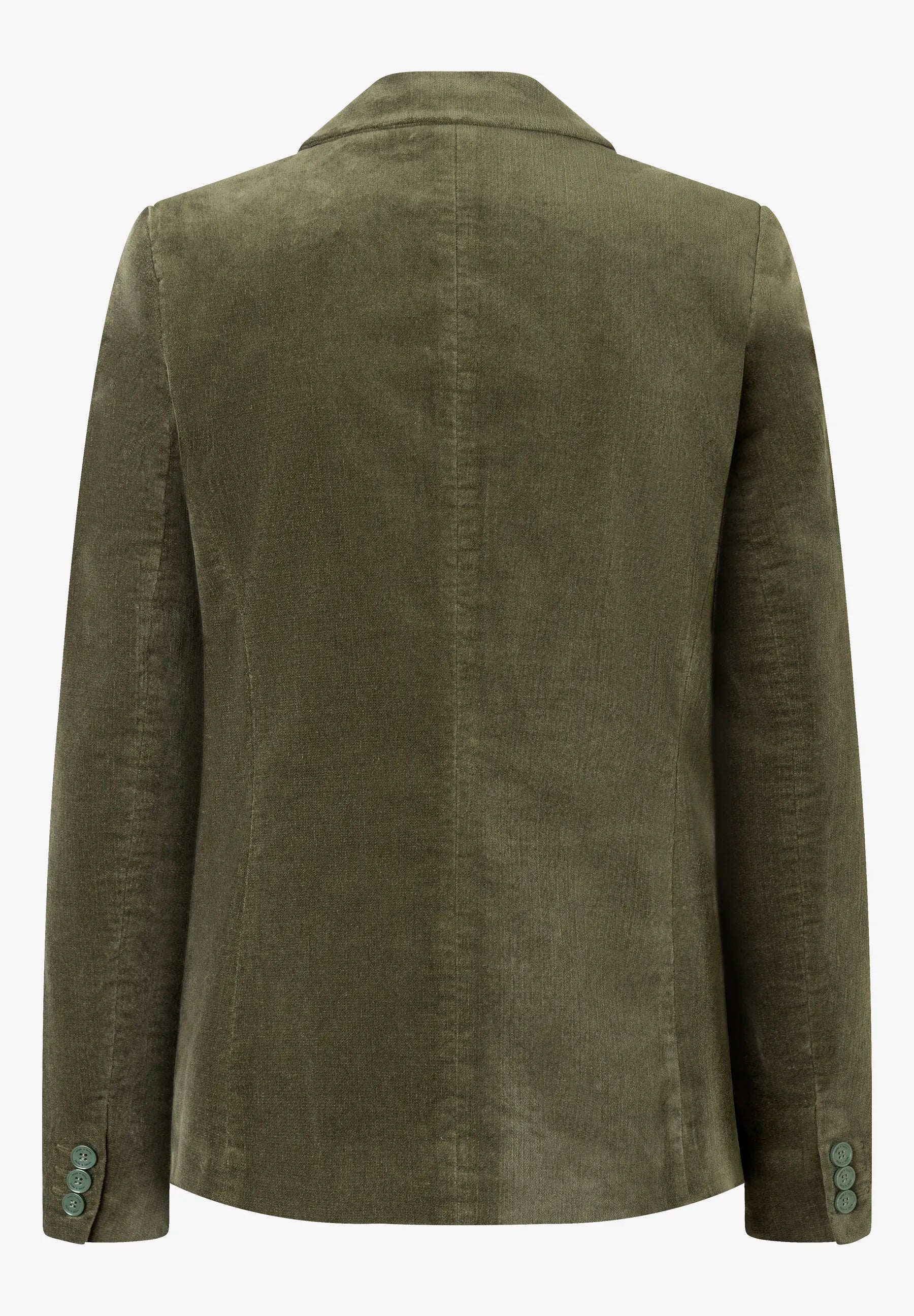 More & More_Ruby Orchid_Velvet Blazer, Khaki_51096004_0564_04