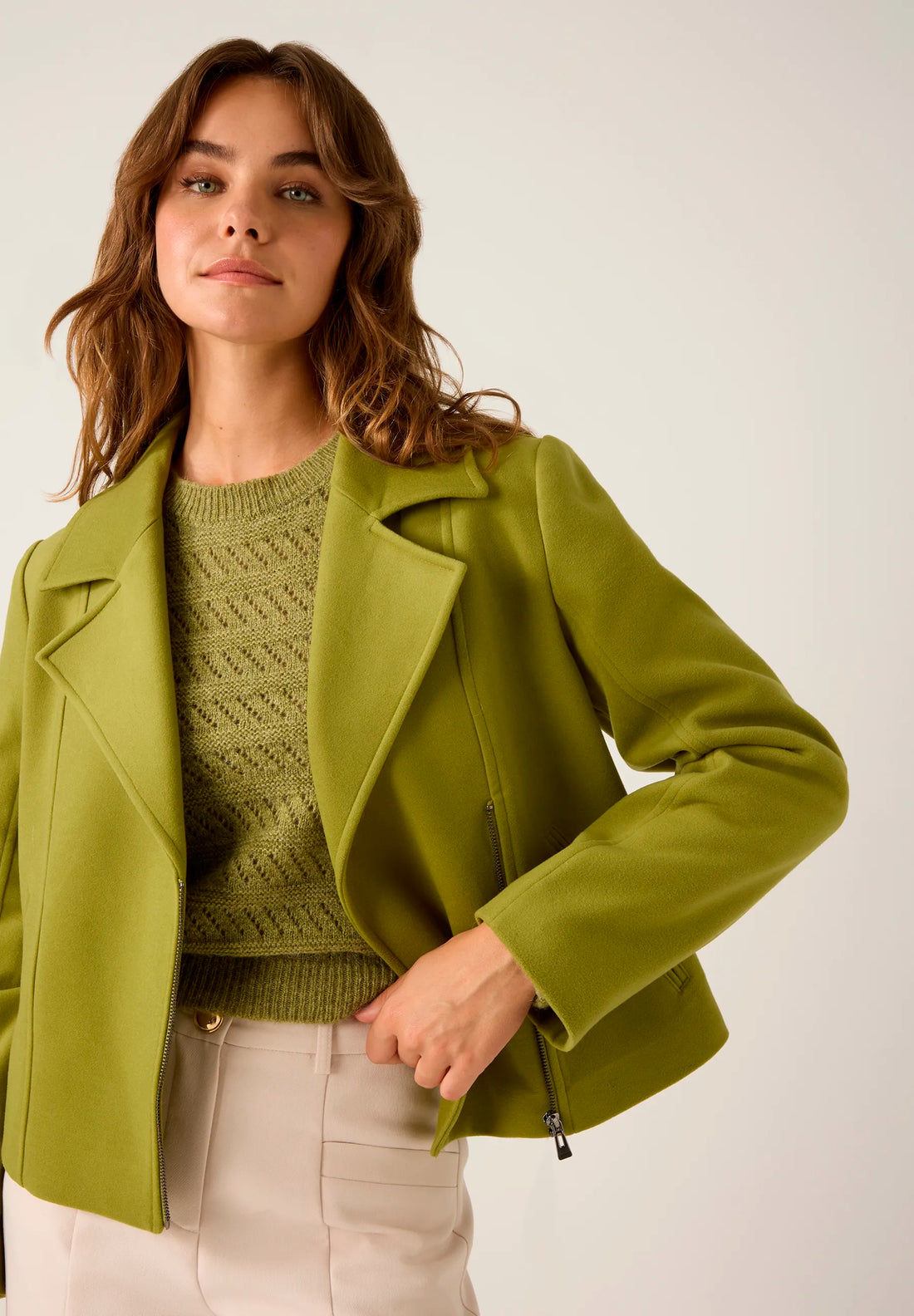 More & More_Autumn Green_Jacket, Kiwi Green_51097002_0656_01
