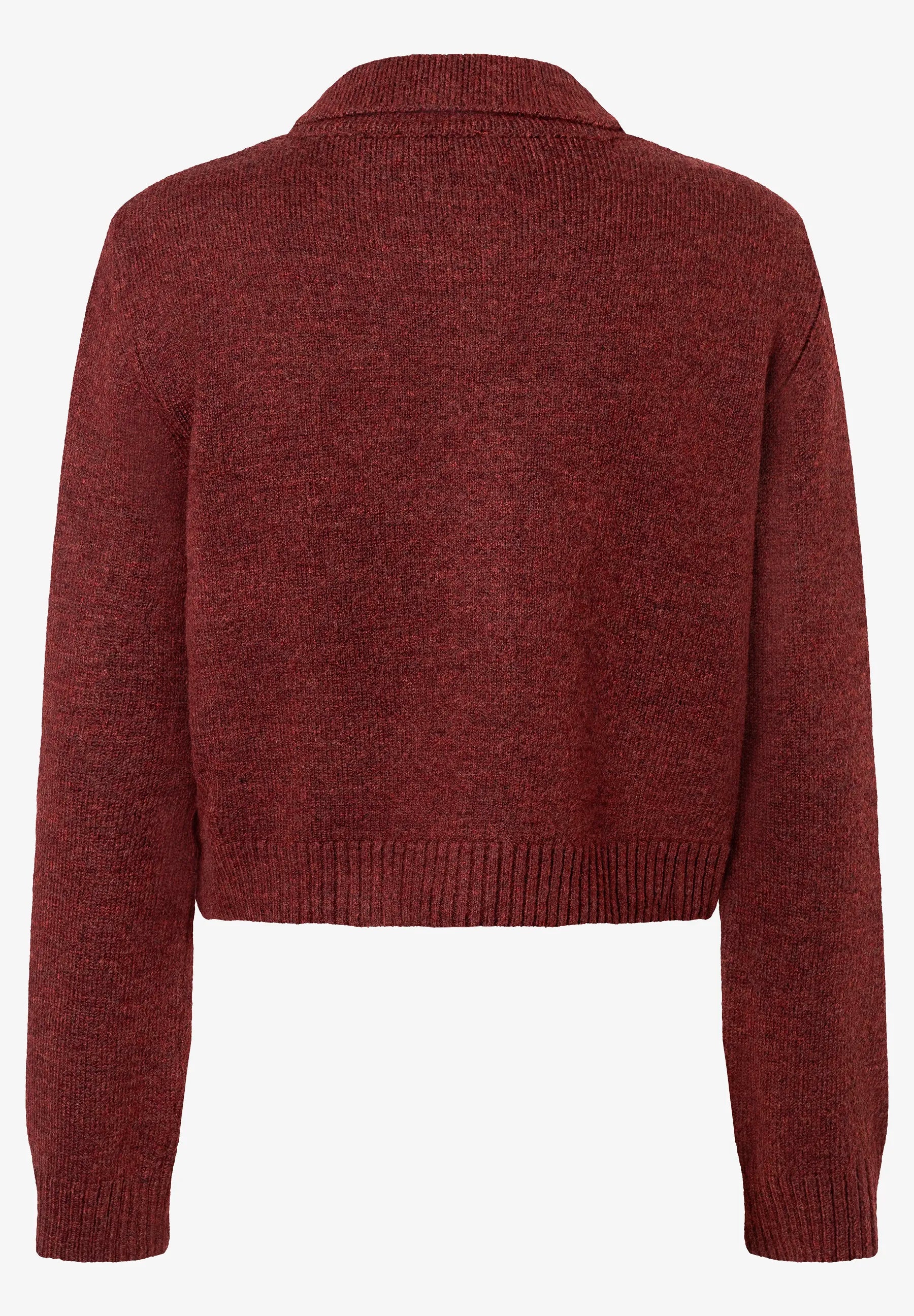 More & More_Brown_Cardigan with Decorative Buttons, Rust Brown_51101250_0284_03