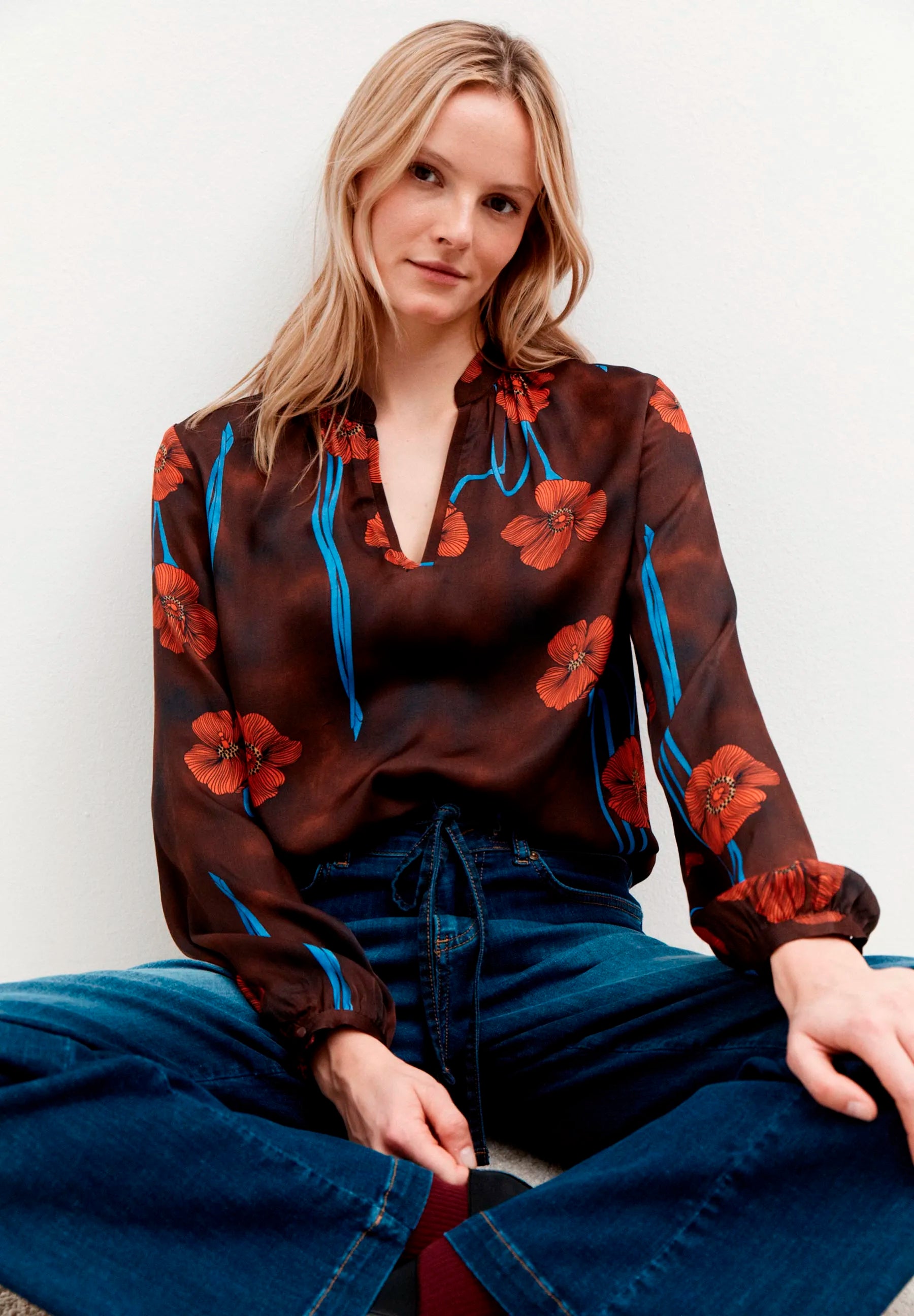 More & More_Poppy Flower Print_Printed Blouse_51102052_4284_01