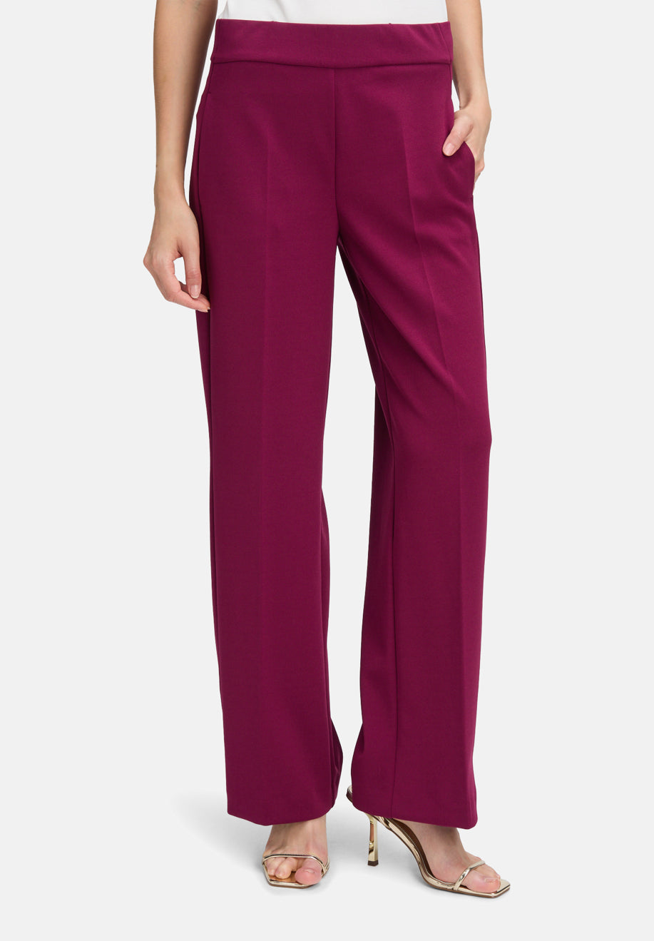 Vera Mont_Sweet Berry_Basic Trousers with Pockets_5111-4467_4599_02