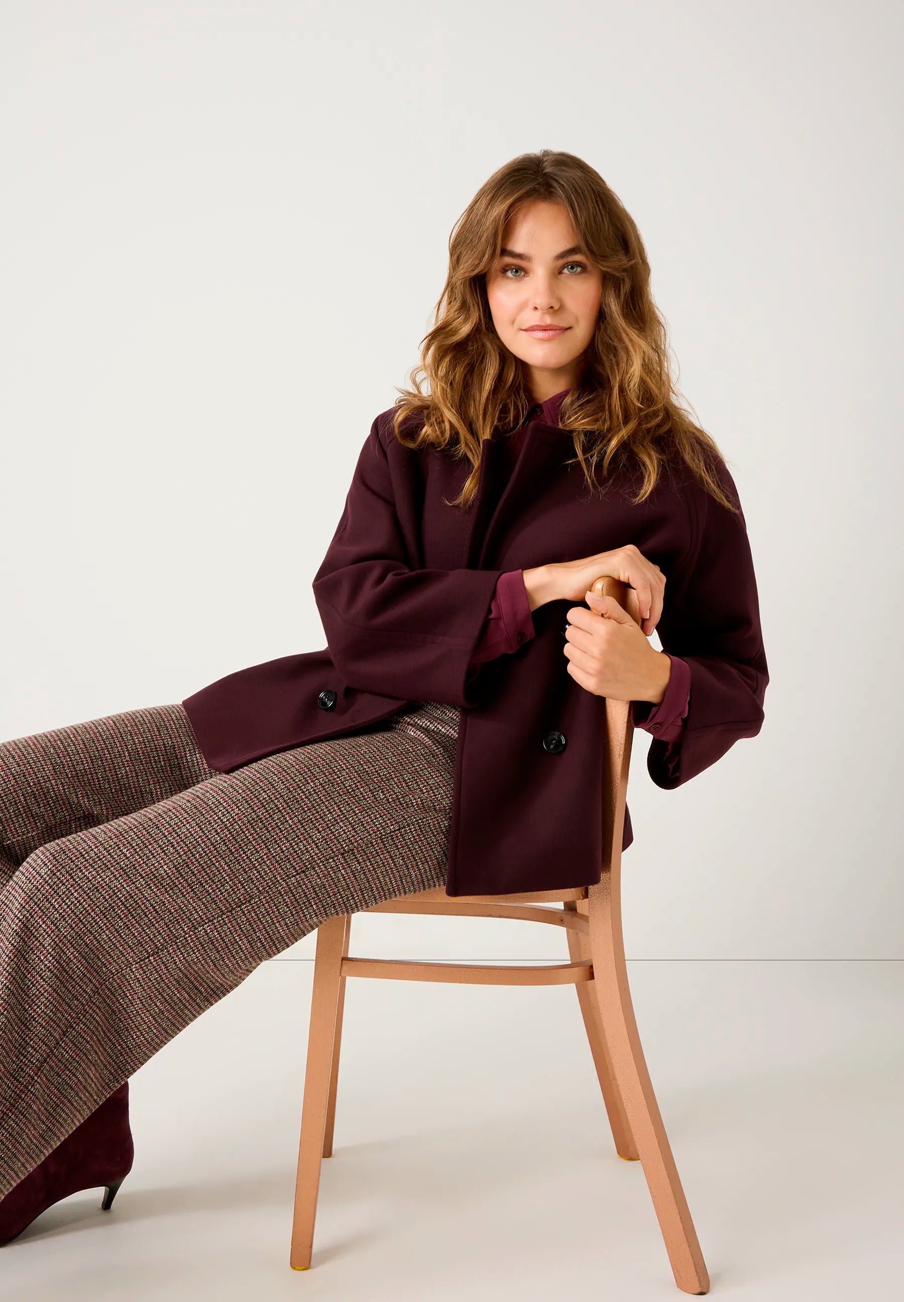 More & More_Ruby Orchid_Double-Breasted Jacket_51147001_0564_01