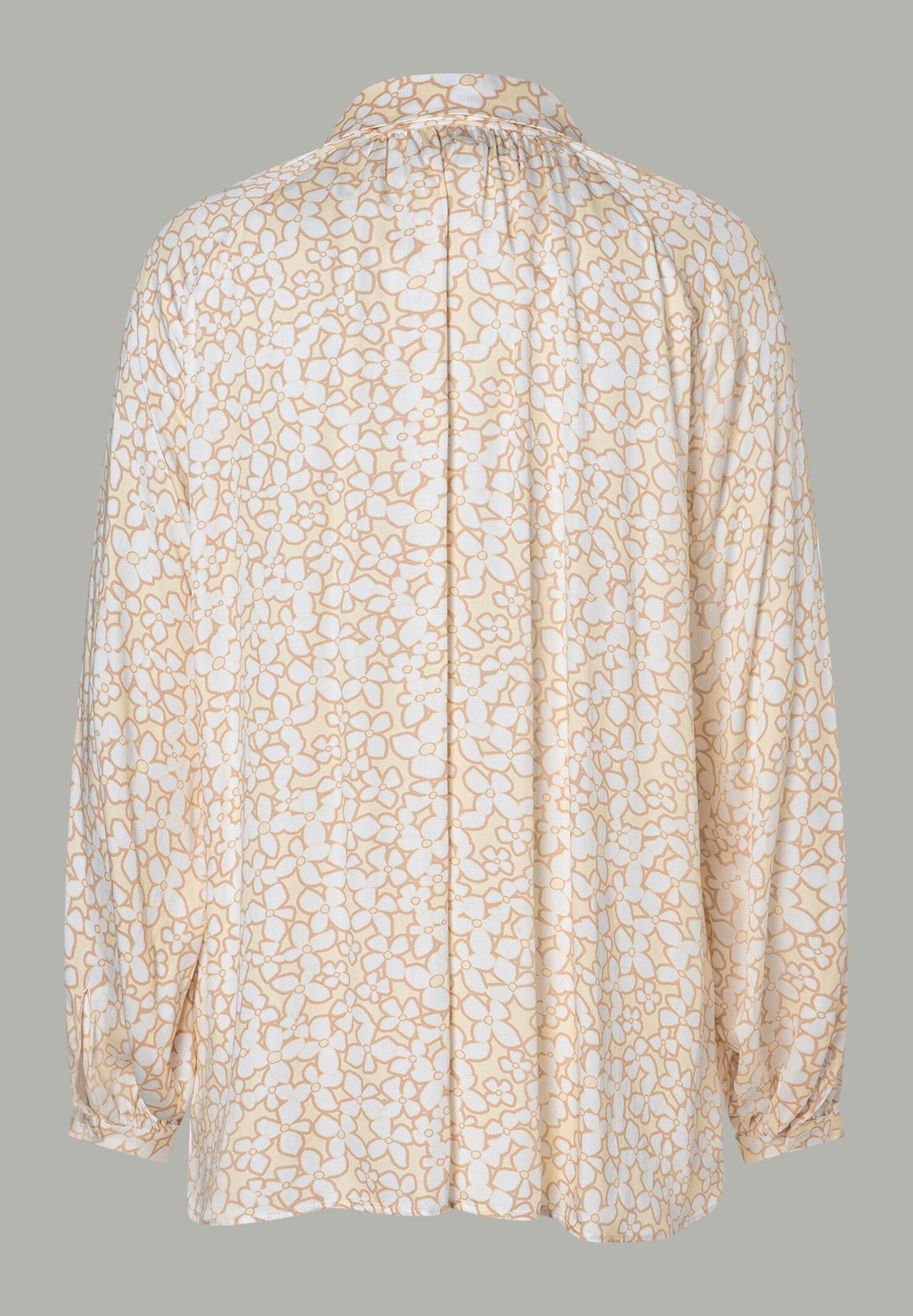 More & More_Flower Print Long Blouse with Bow_51332071_3122_05
