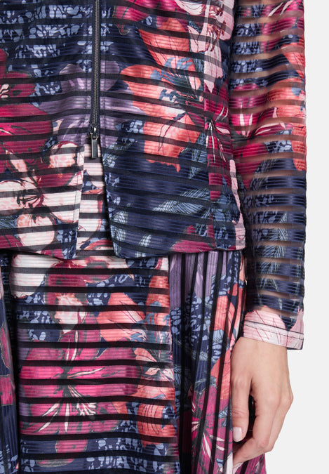 Vera Mont_Dark Blue/Dark Red_Printed Blazer Jacket_5140-4027_8848_07