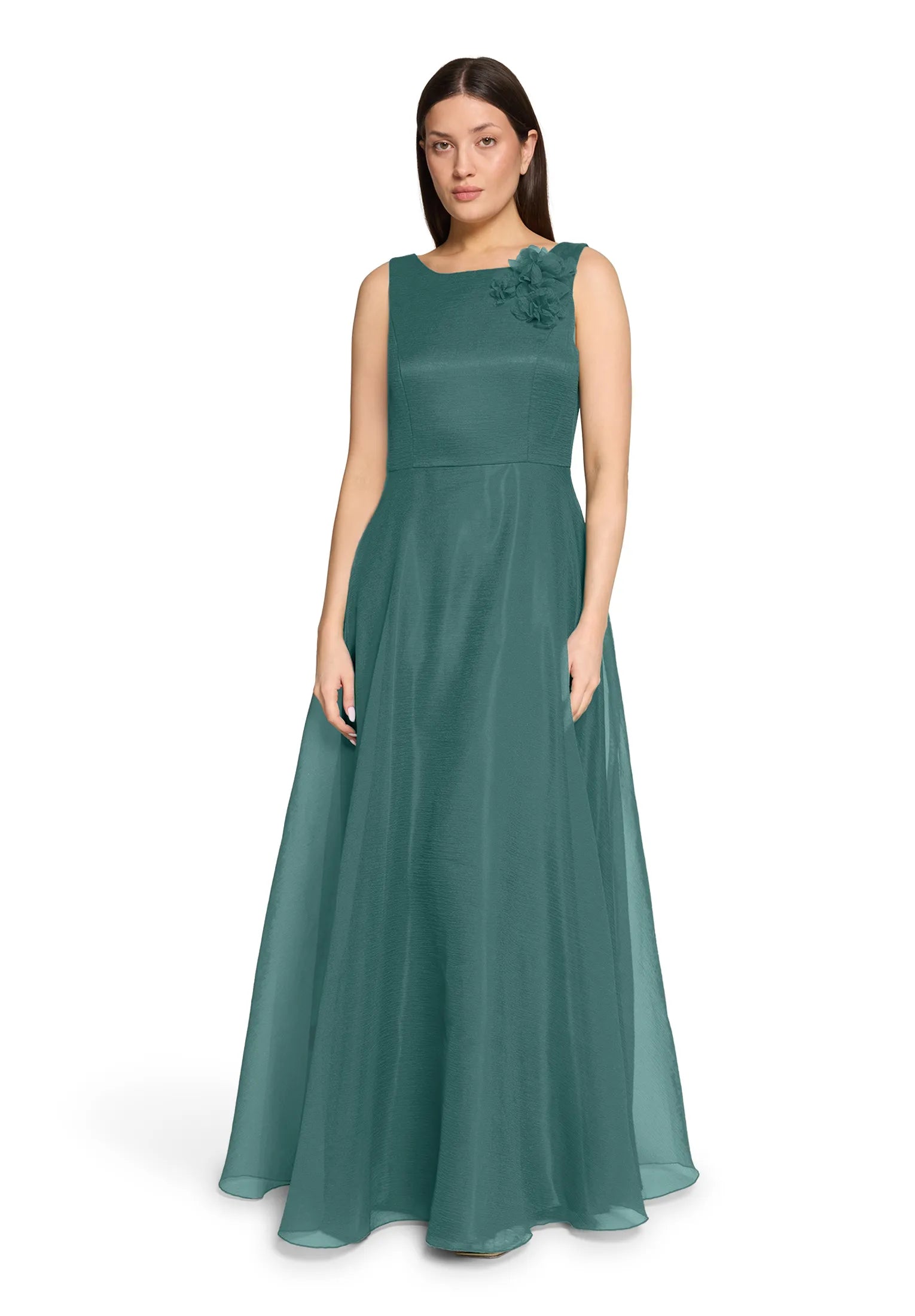 Vera Mont Dark Emerald Women Dress Long without Sleeve SKU: 5147-4009_5609 Image 01