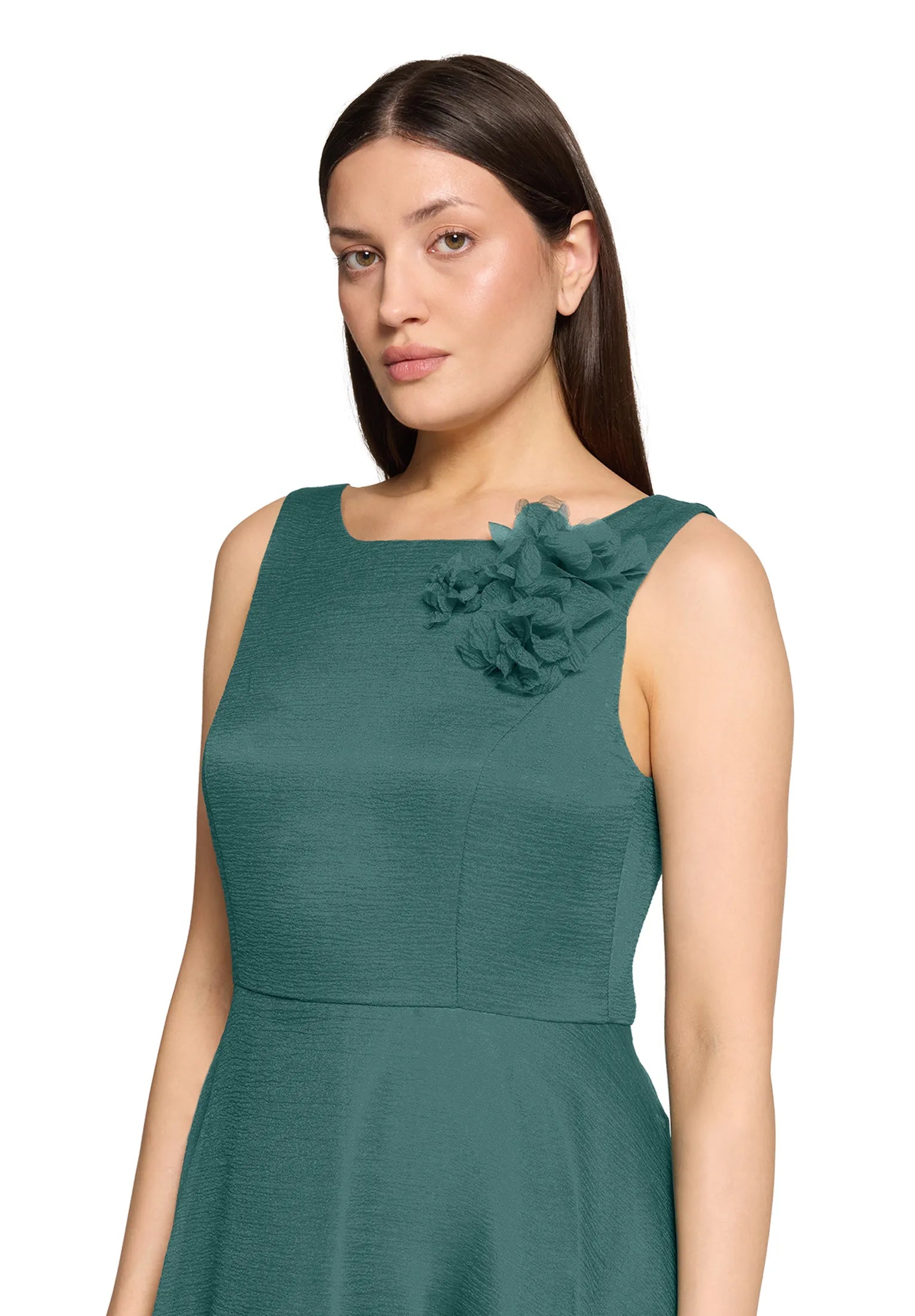 Vera Mont Dark Emerald Women Dress Long without Sleeve SKU: 5147-4009_5609 Image 06