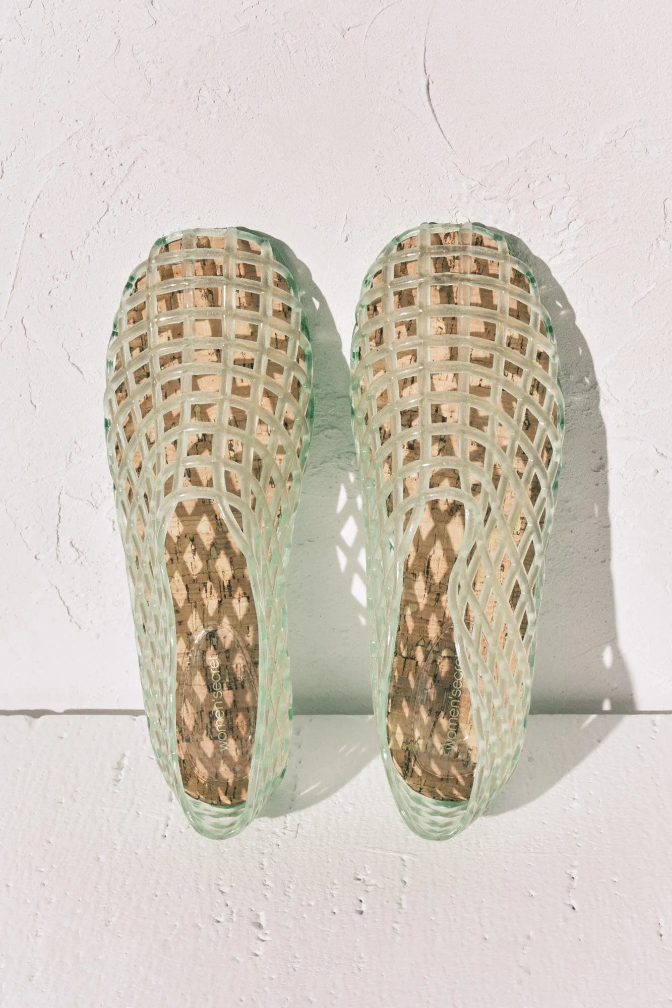 Women Secret_Green_Green Jelly Mesh Effect Sandals_5163220_26_01