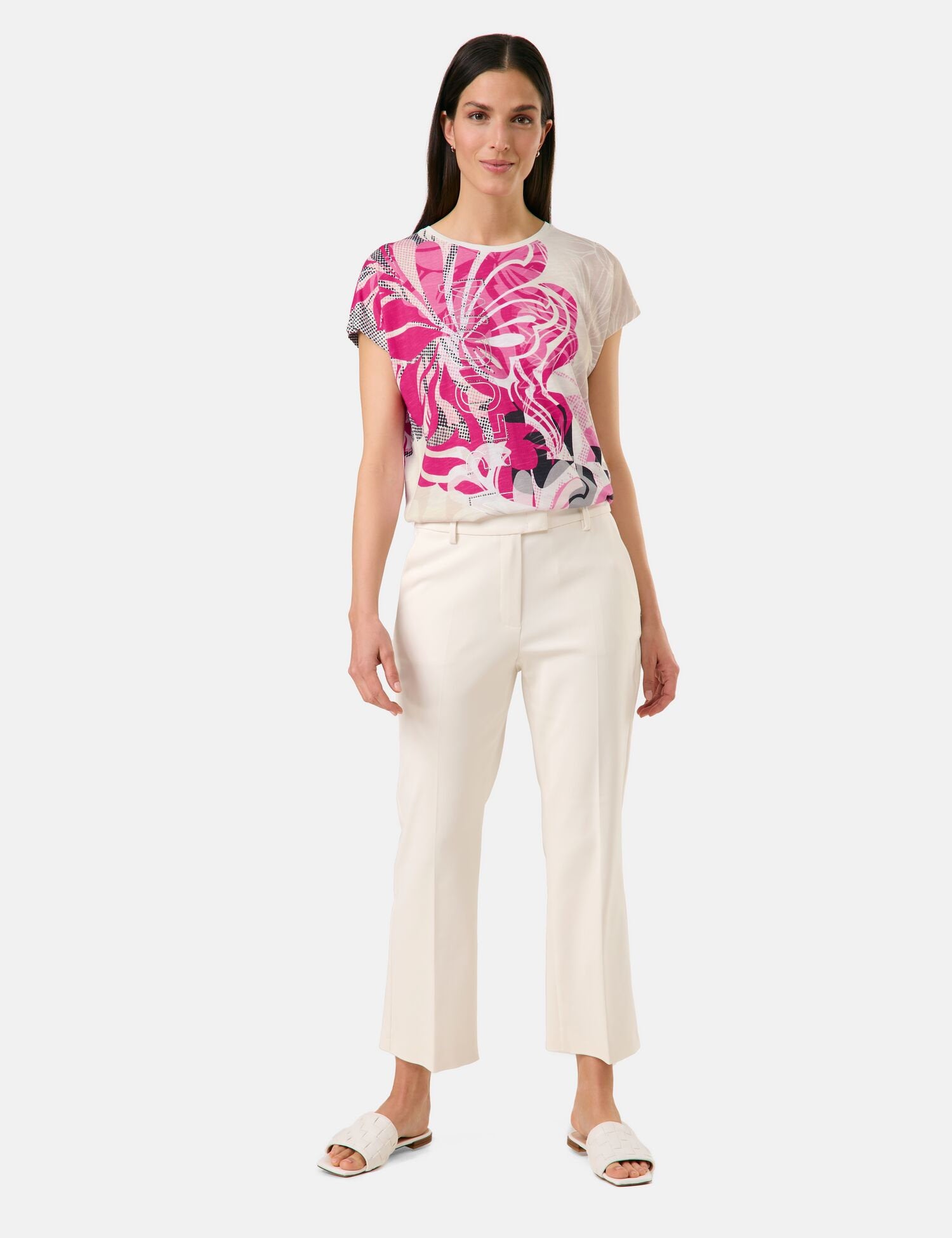 Gerry Weber_Simple 7/8-Length Trousers with Stretch For Comfort_520037-31335_90118_09