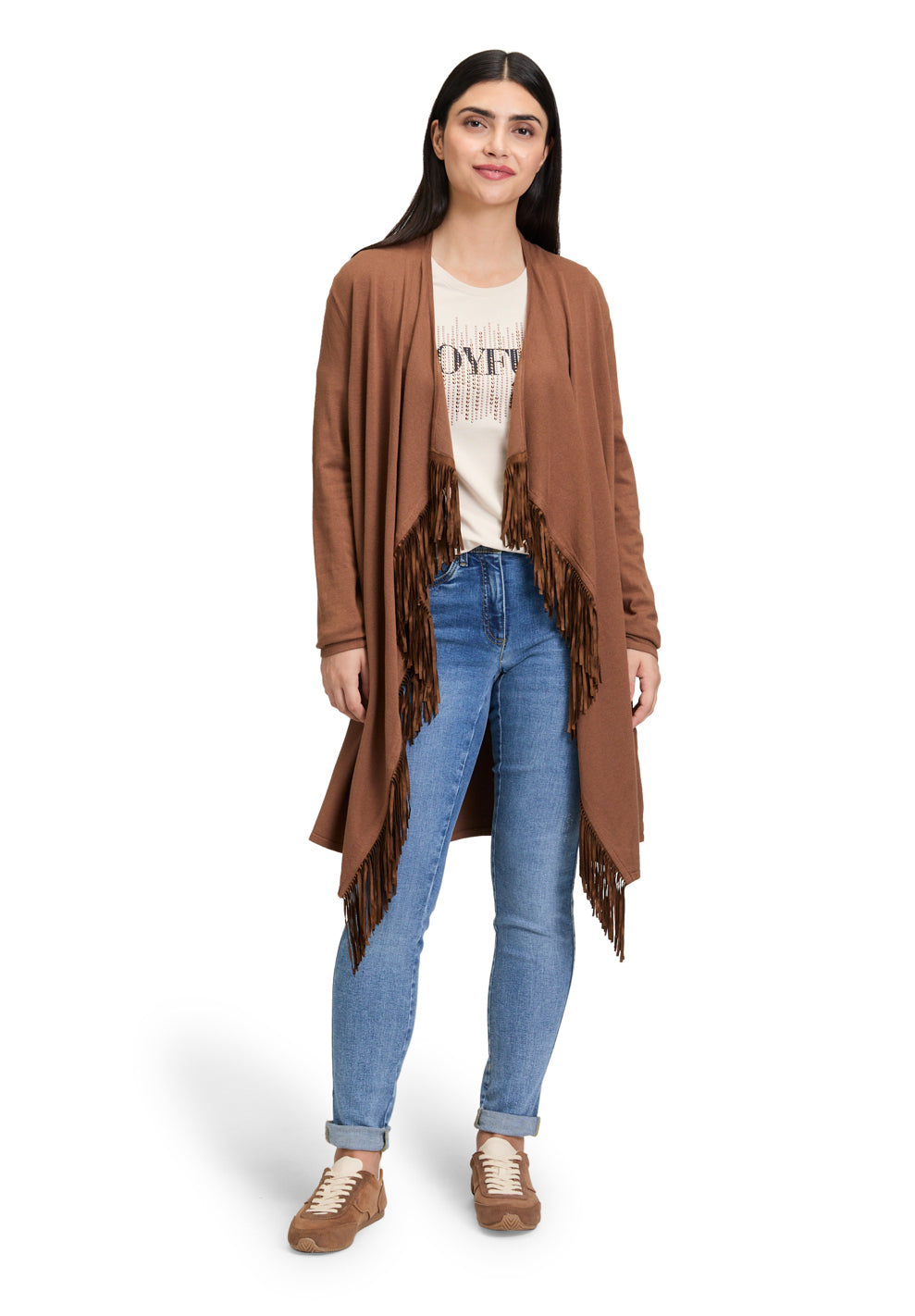 Betty Barclay_Classic Nougat_Knitted Jacket Long 1/1 Sleeve_5275-1434_7050_01