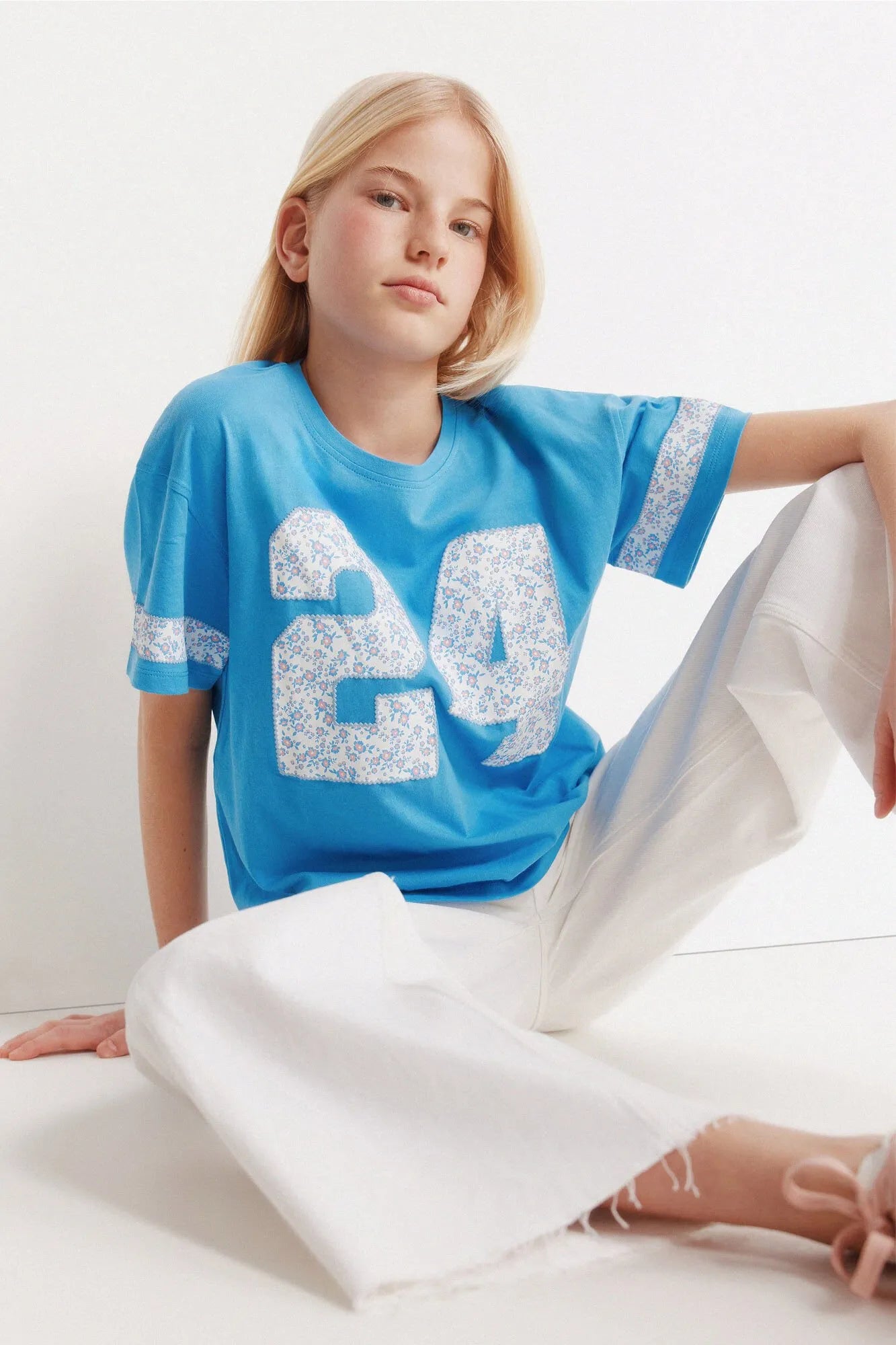 Springfield Blue Girls Short Sleeve T-Shirt 24 SKU: 5283087_16 Image 01