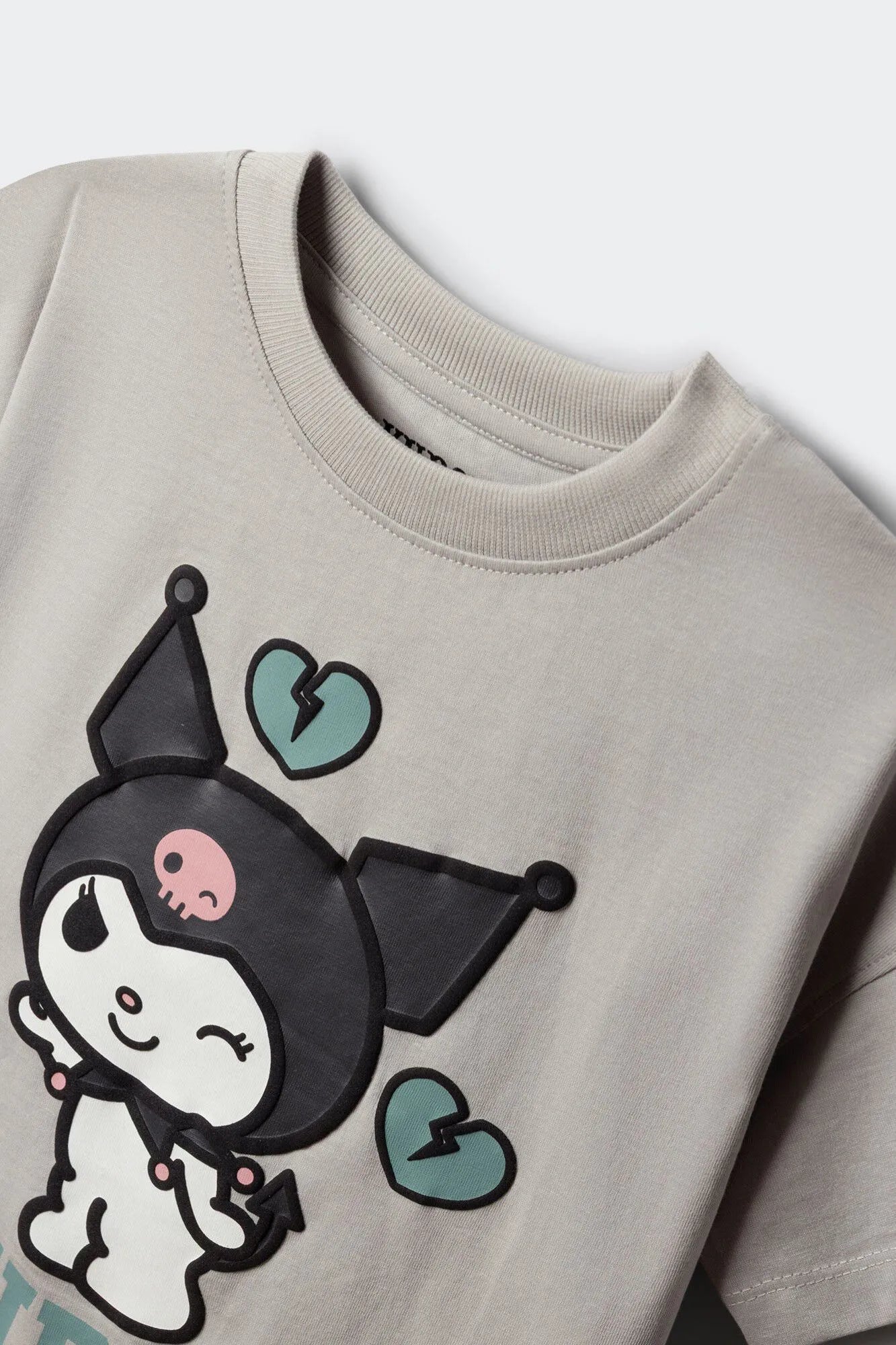 Springfield Gray Girls "Kuromi" T-Shirt SKU: 5283093_44 Image 04