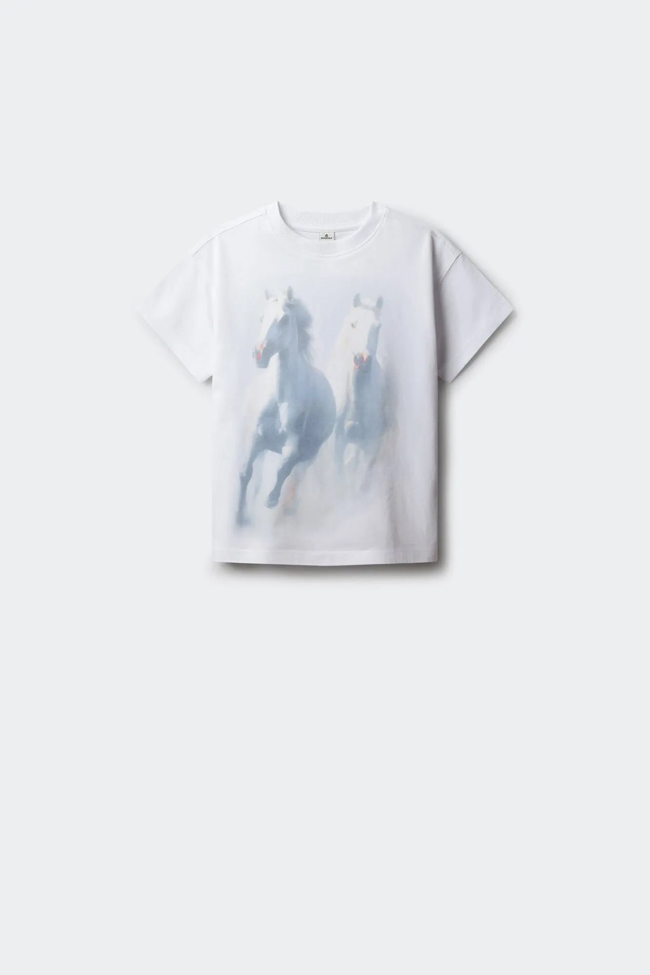 Springfield White Girls Short Sleeve Horse T-Shirt SKU: 5283097_99 Image 02
