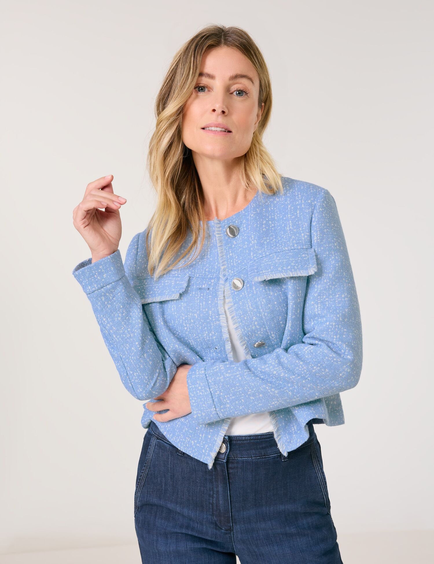 Gerry Weber_Tweed Blazer Jacket_530005-31223_8113_01