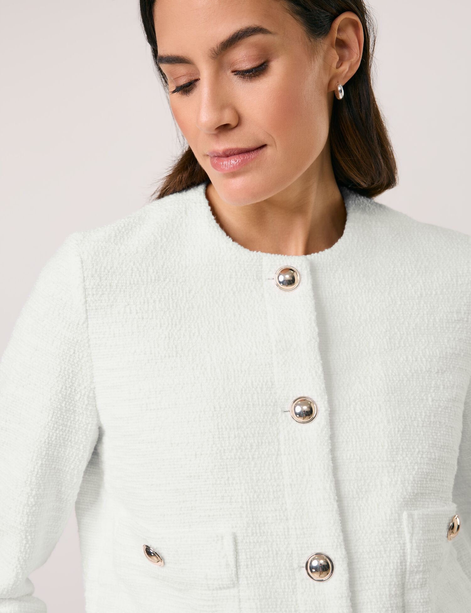 Gerry Weber_Elegant Blazer Jacket with a BouclŽ Effect_530039-31266_99700_04