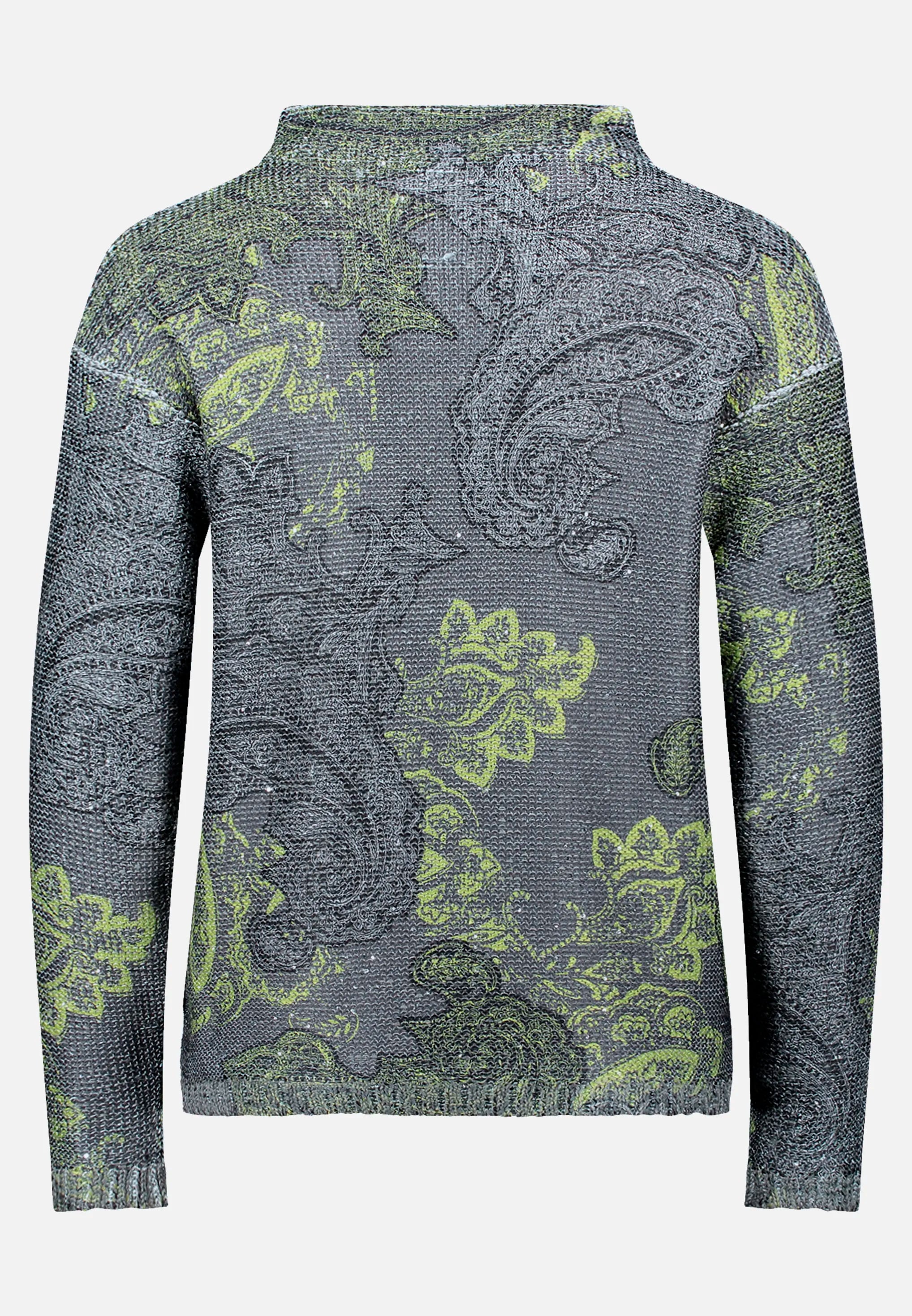 Betty Barclay_Grey/Green_Knit Sweater with Sequins_5312-1590_9851_05