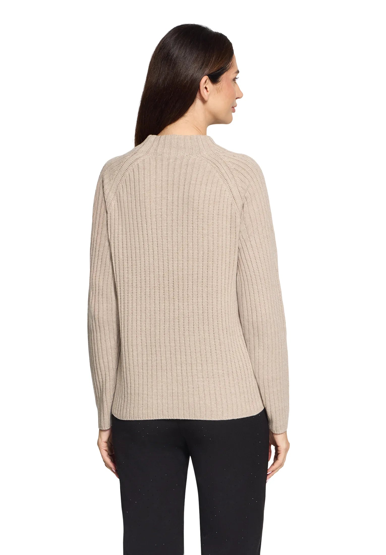 Betty Barclay_Taupe Melange_Knit Jumper_5329-1606_7714_03