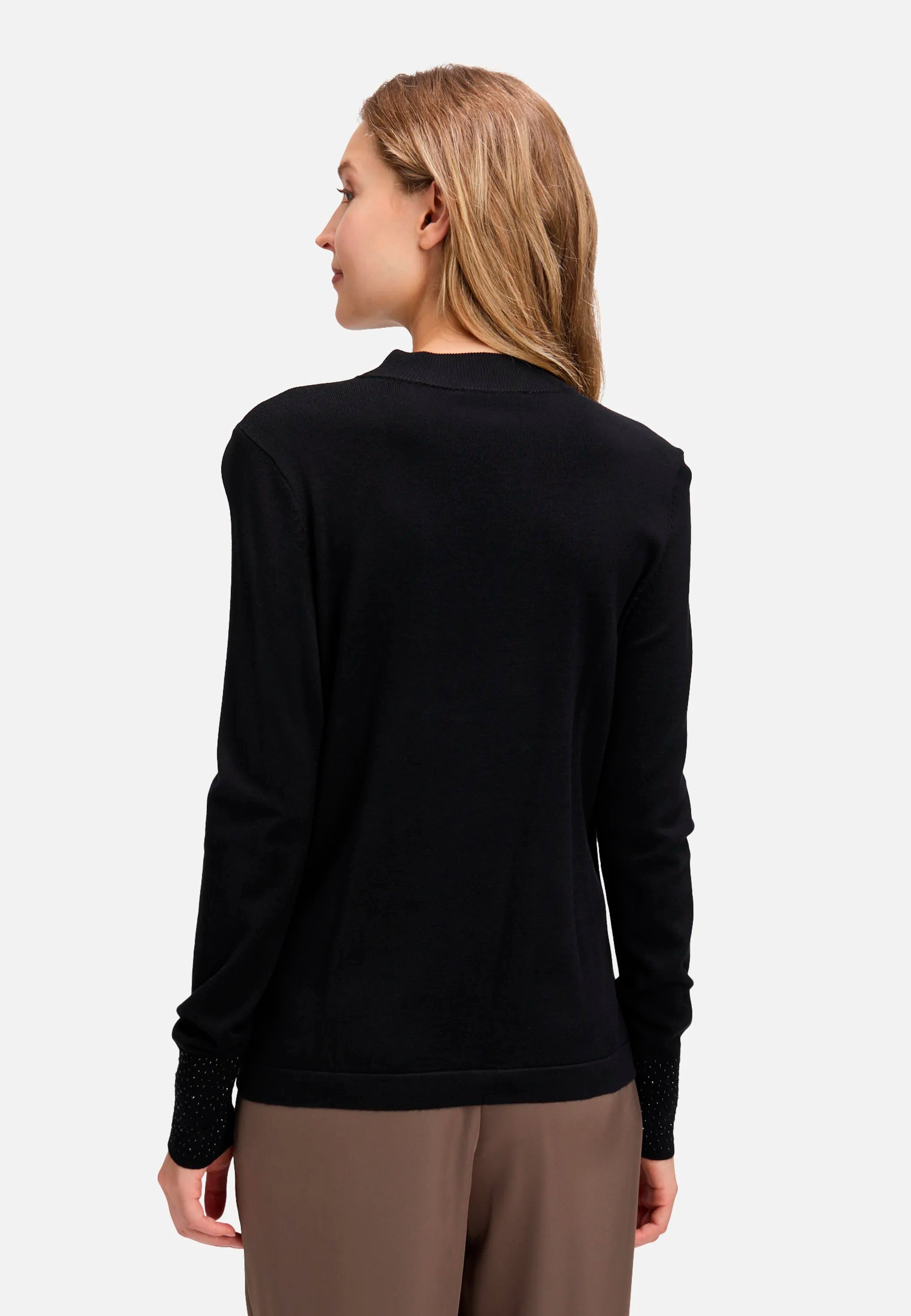 Betty Barclay_Black_Fine Knit Sweater with Rhinestones_5334-1036_9045_03
