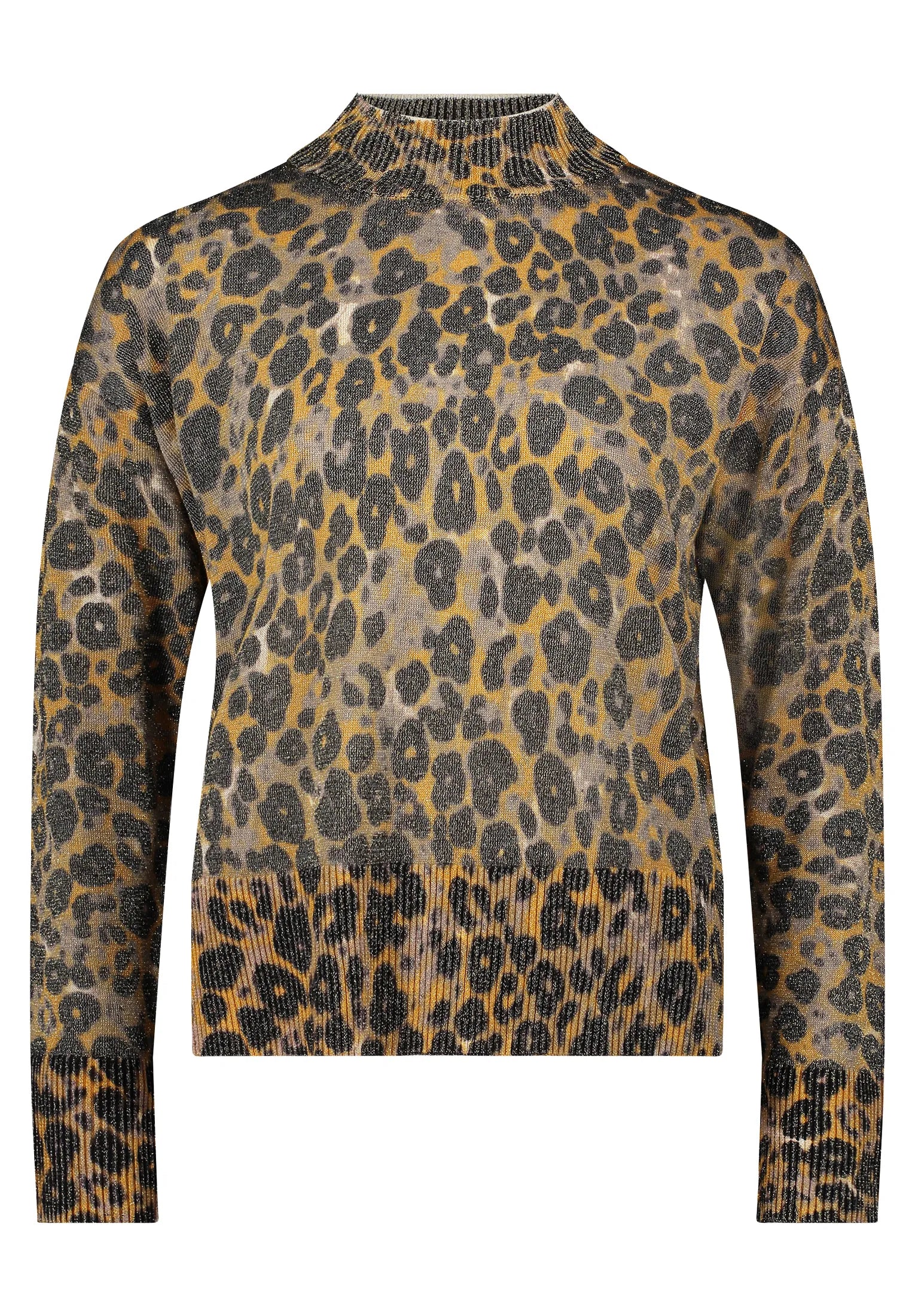 Betty Barclay_Taupe/Yellow_Fine Knit Sweater with Lurex Thread_5338-1639_7822_04