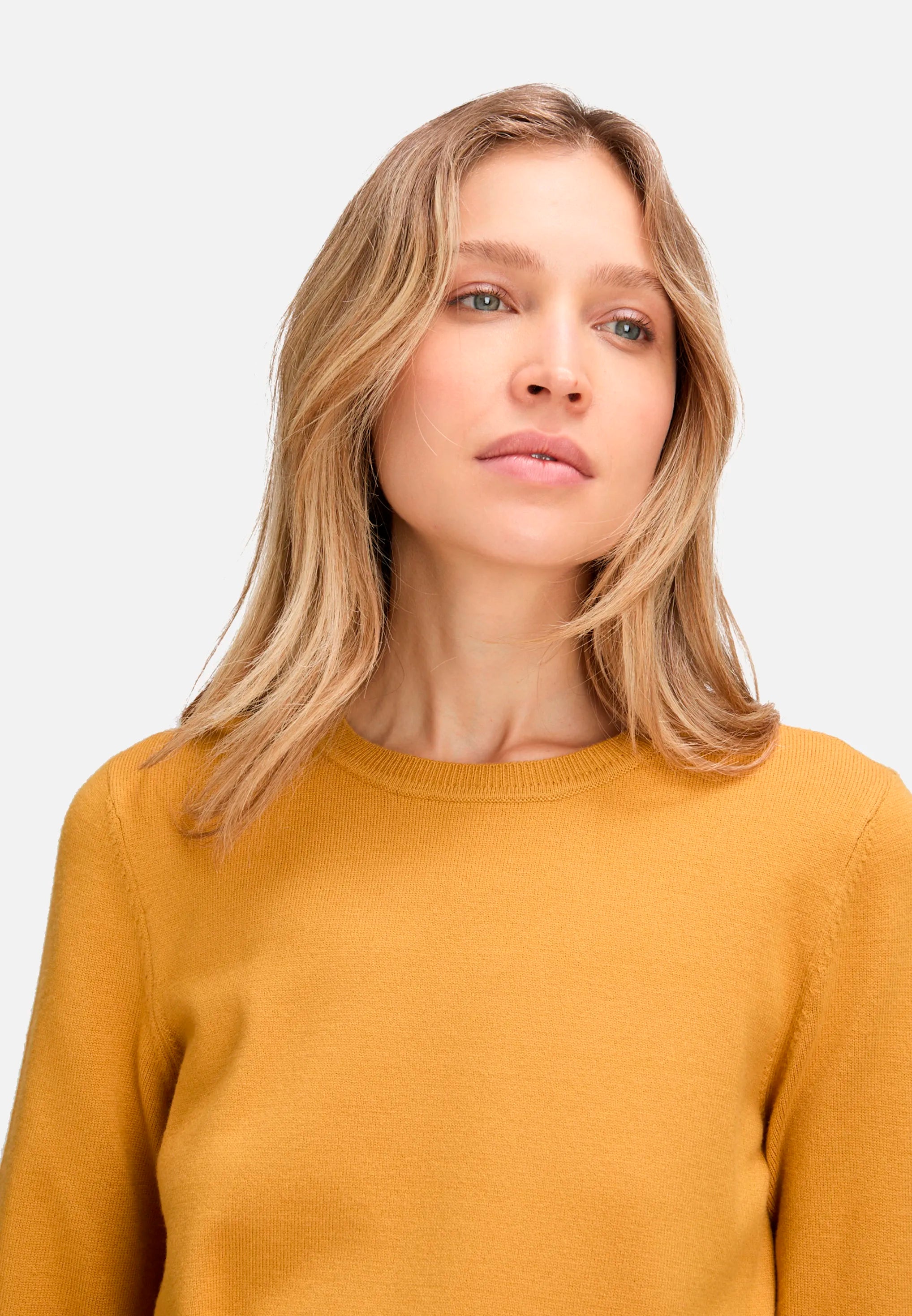Betty Barclay_Autumn Gold_Basic Knit Sweater with a Round Neck_5342-2907_7256_07