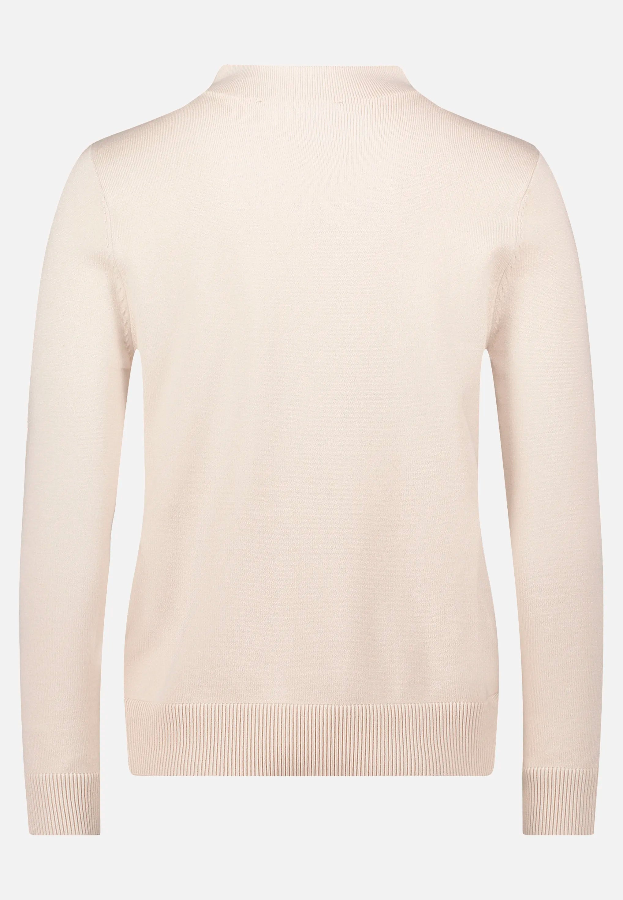 Betty Barclay_Beige_Basic Knit Sweater with Stand-Up Collar_5343-2907_9104_05