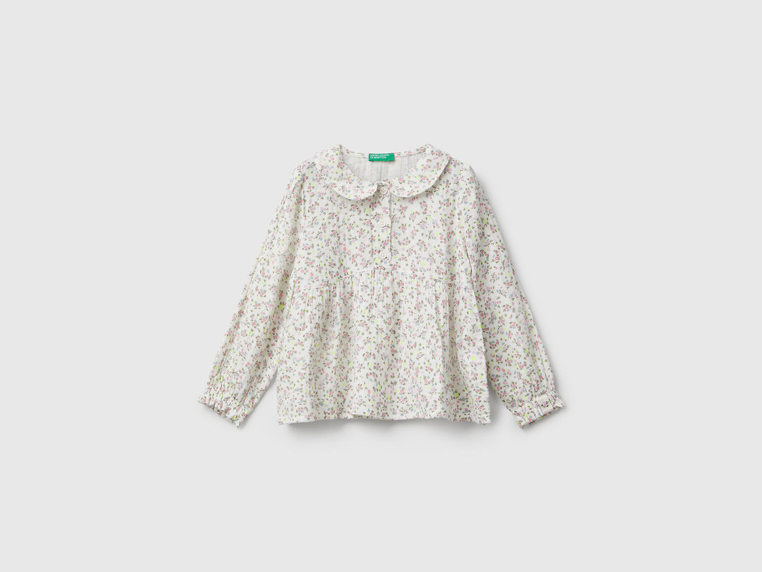 Benetton_Creamy White_Floral Shirt_534ZGQ02T_62U_01