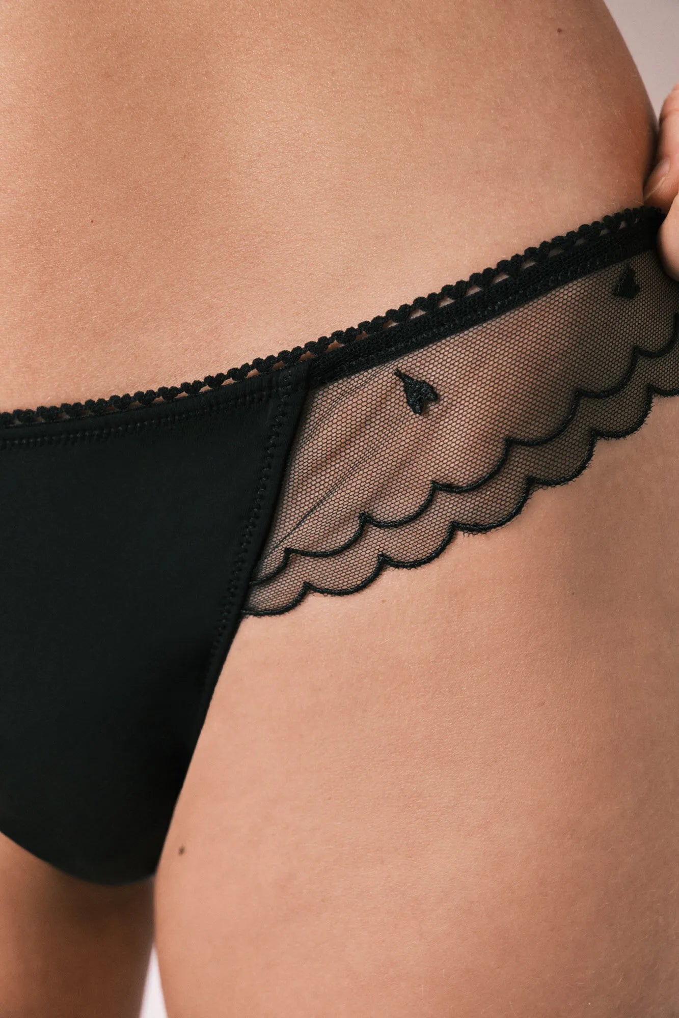 Women Secret_Black_Black Tulle Embroidered Brazilian Panty_5353926_01_04