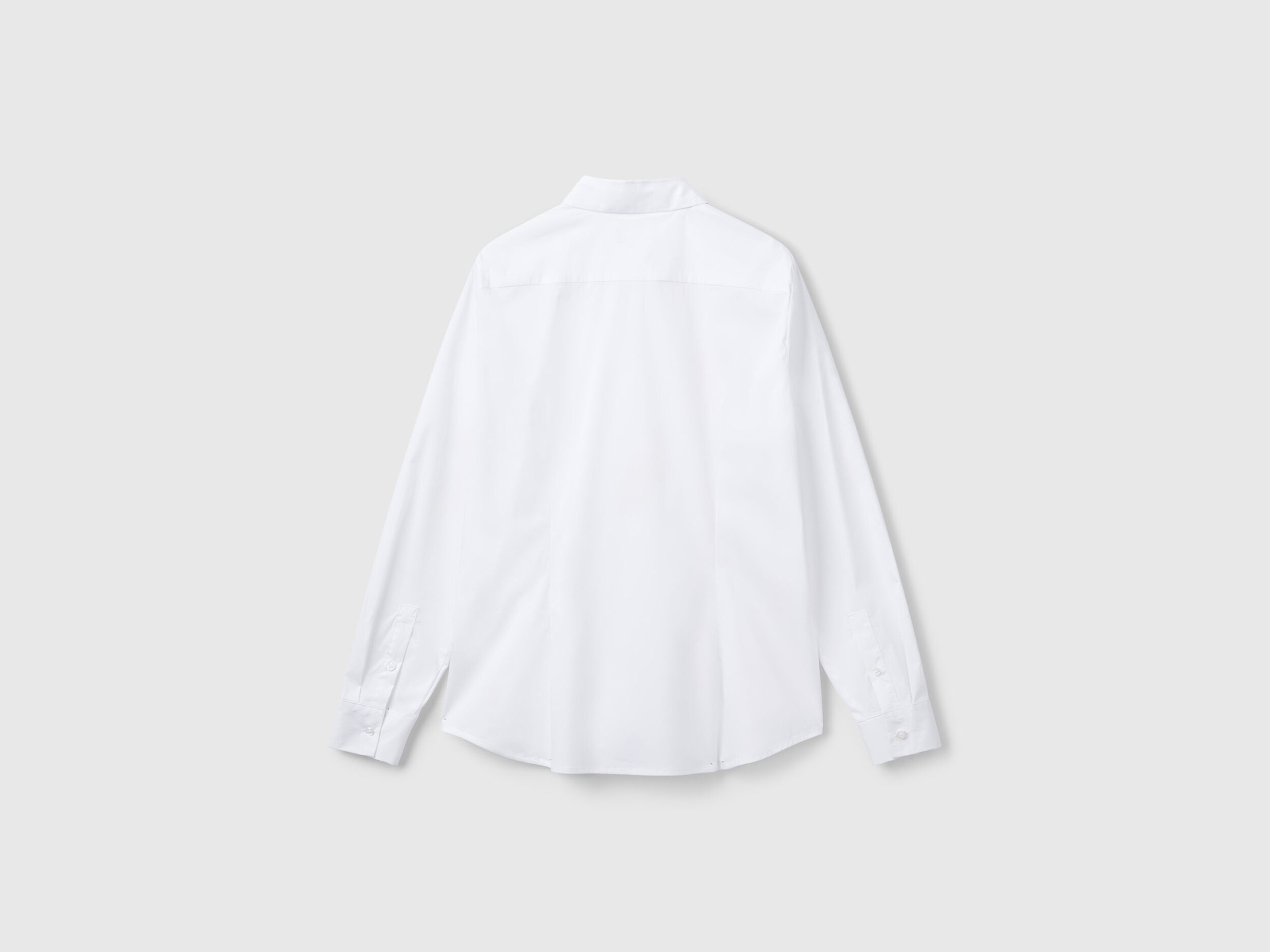 Benetton_Shirt in Stretch Cotton Blend_54KXDQ03B_101_05