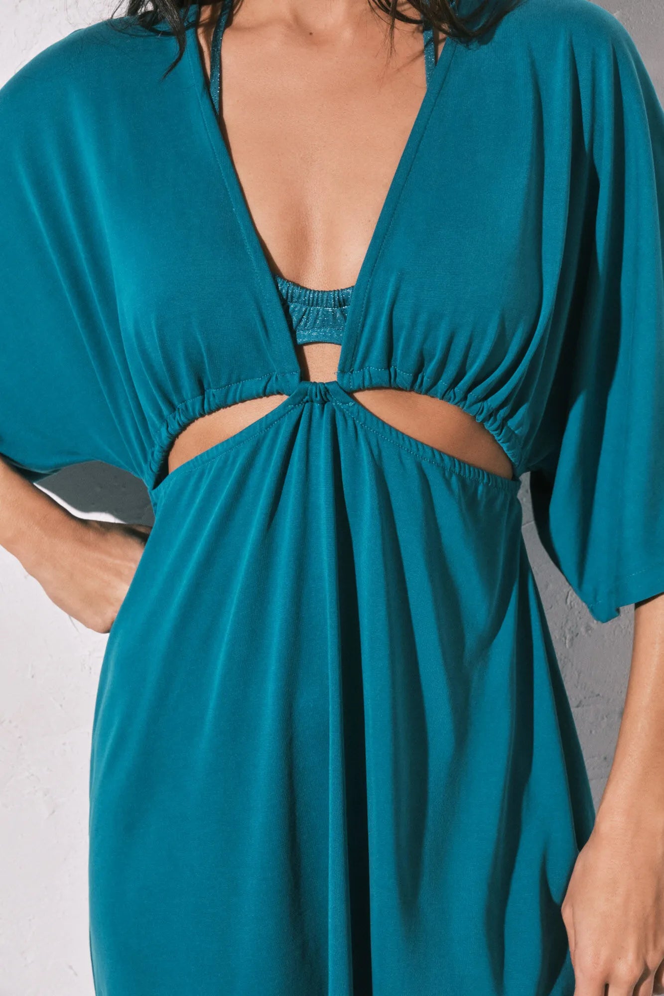 Women Secret_Light Blue_Blue Jersey-Knit Short Cut-Out Dress_5543683_17_05