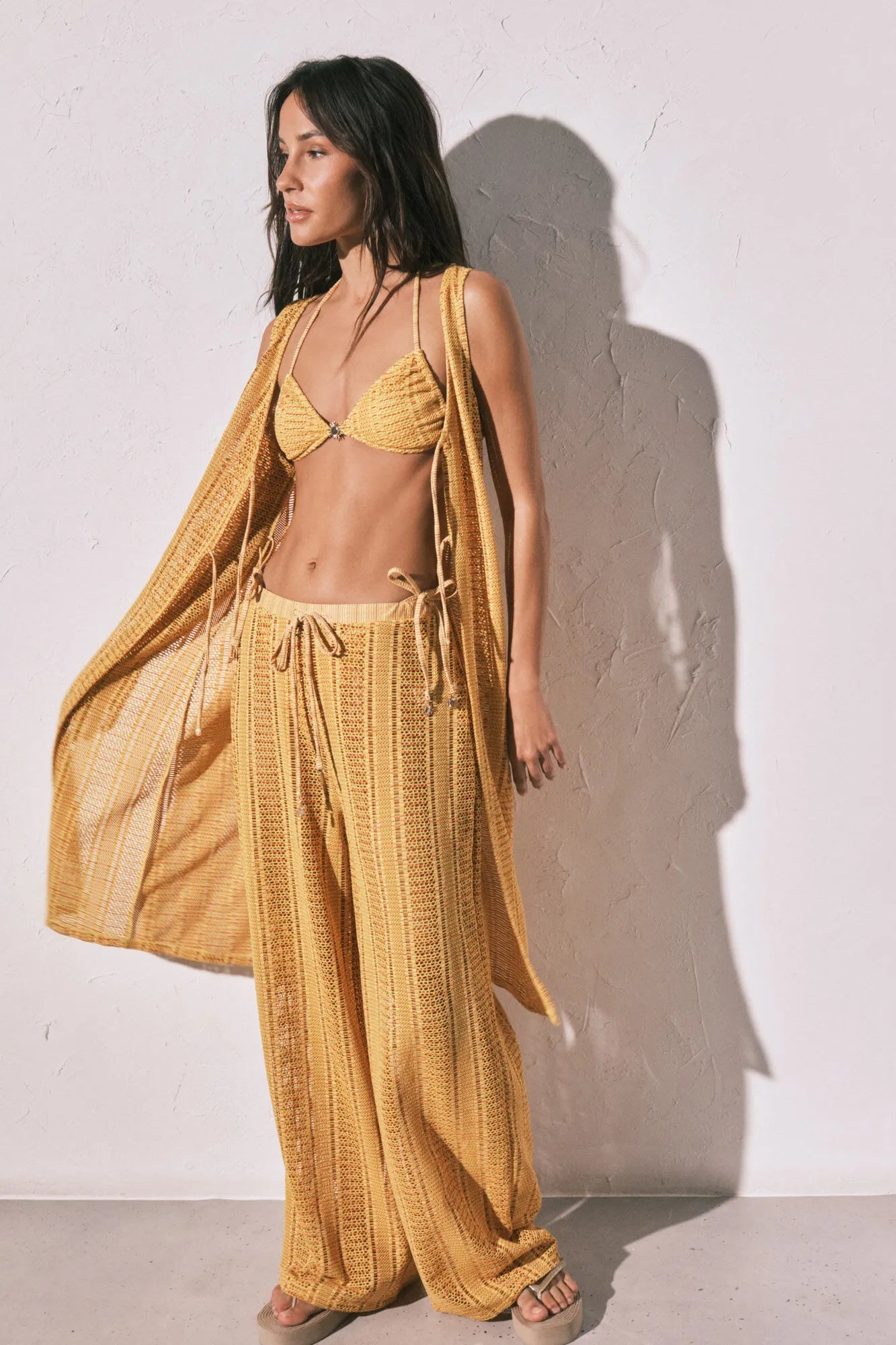 Women Secret_Multicoloured_Multicoloured Crochet Long Trousers_5543698_98_03