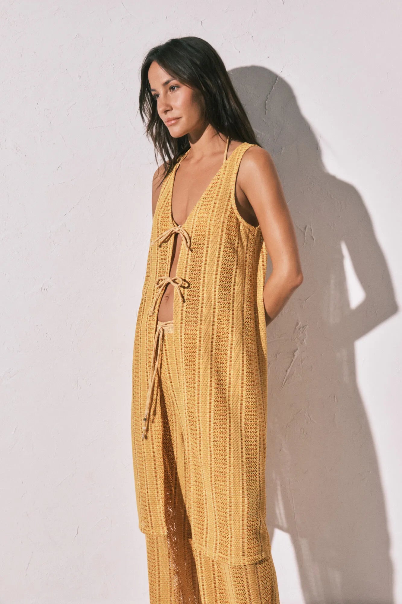 Women Secret_Multicoloured_Multicoloured Crochet Long Open Tunic_5543699_98_03