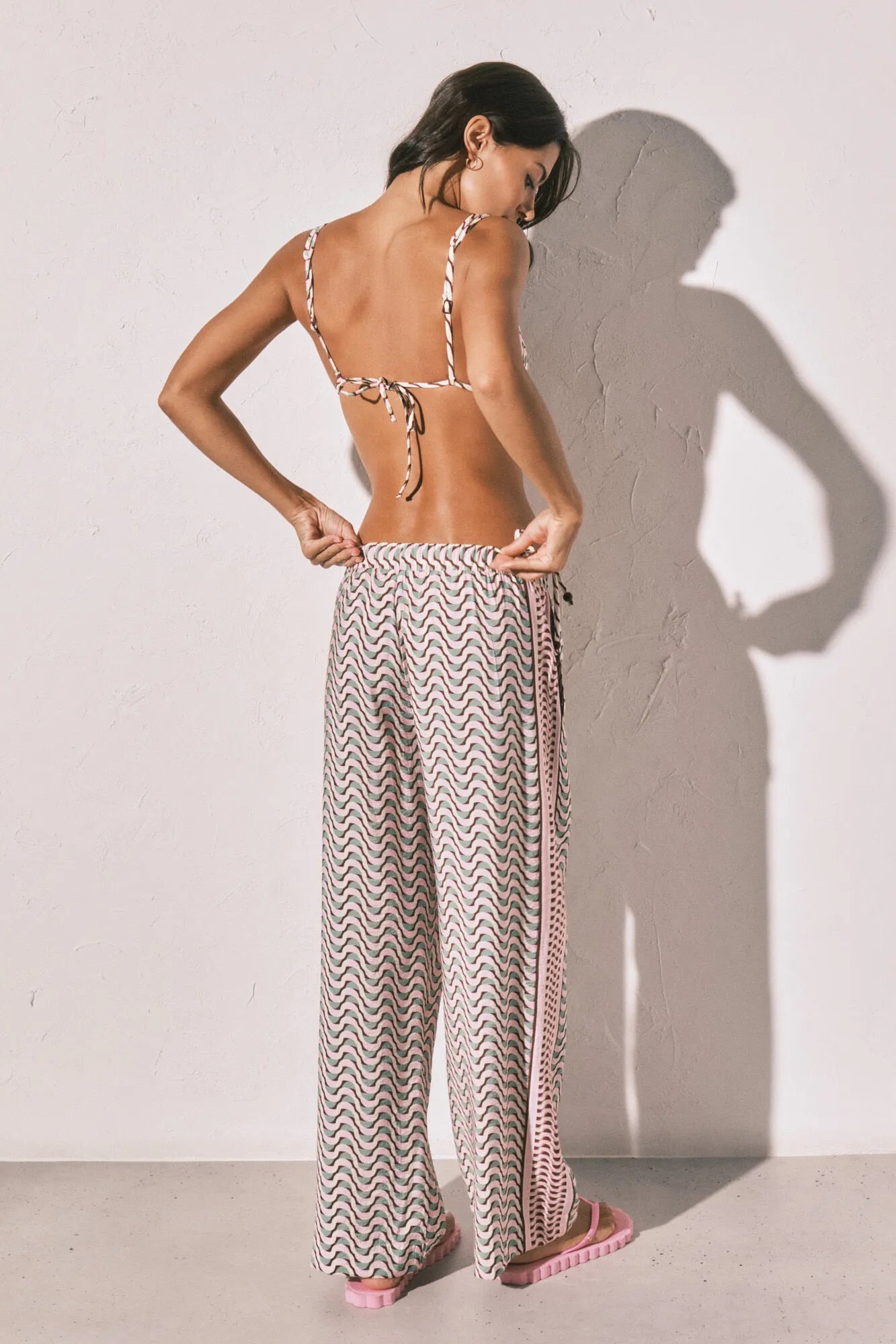 Women Secret Multicoloured Women Geometric Print Long Trousers SKU: 5543701_98 Image 08