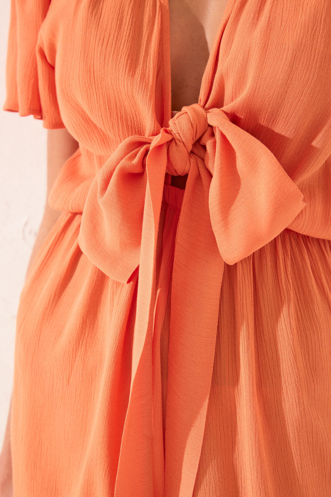 Women Secret_Orange Viscose Short Jumpsuit_5549918_66_04
