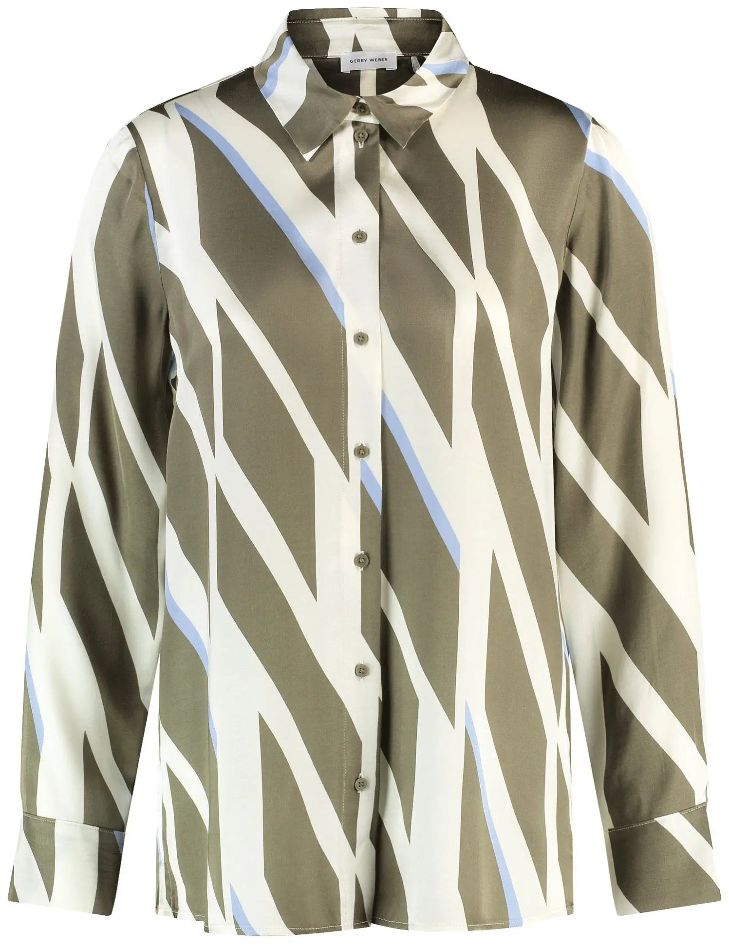 Gerry Weber_Flowing Long Sleeve Blouse with Hem Slits_560008-31403_5003_02