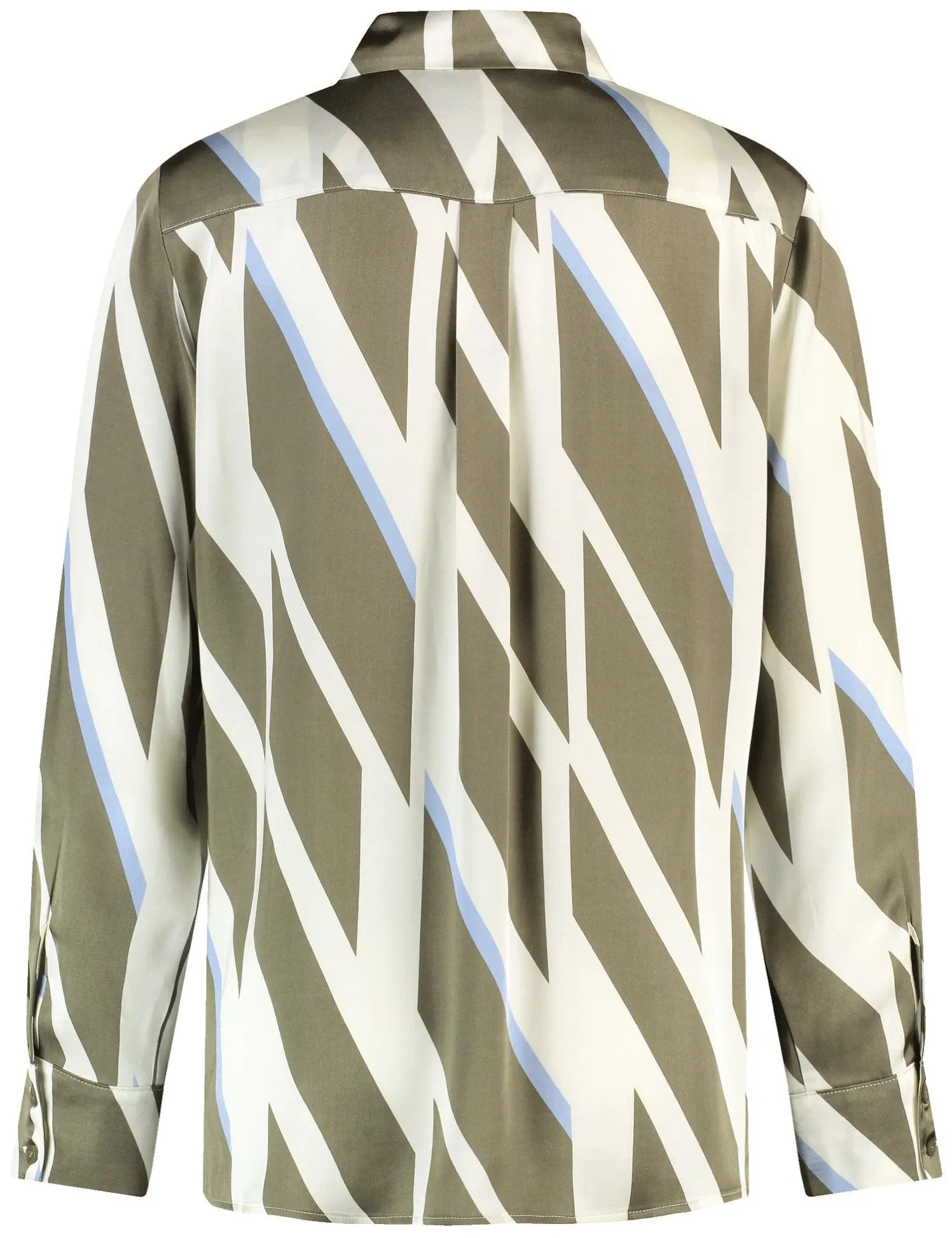 Gerry Weber_Flowing Long Sleeve Blouse with Hem Slits_560008-31403_5003_03