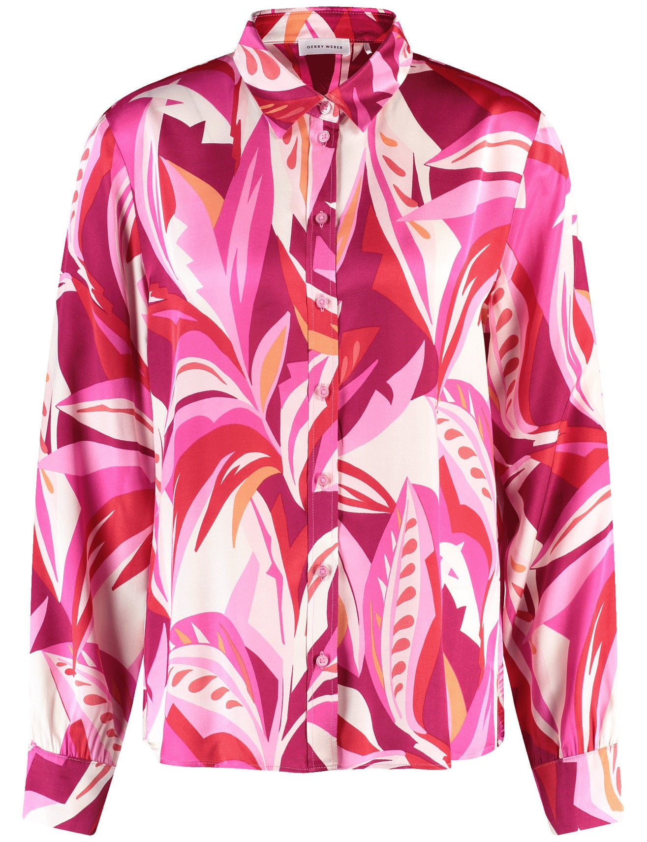 Gerry Weber_Satin Blouse with a Floral Pattern_560020-31452_6002_03