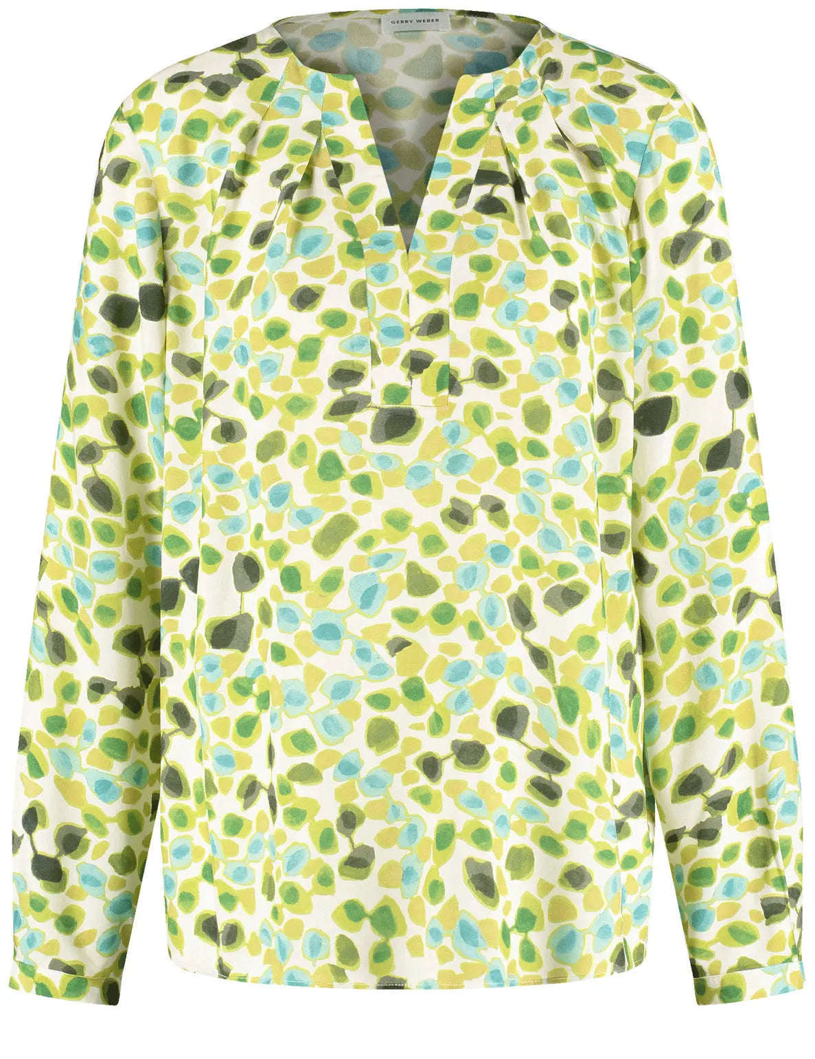 Gerry Weber_Flowing Long Sleeve Blouse with an All-Over Pattern_560040-31464_9037_02
