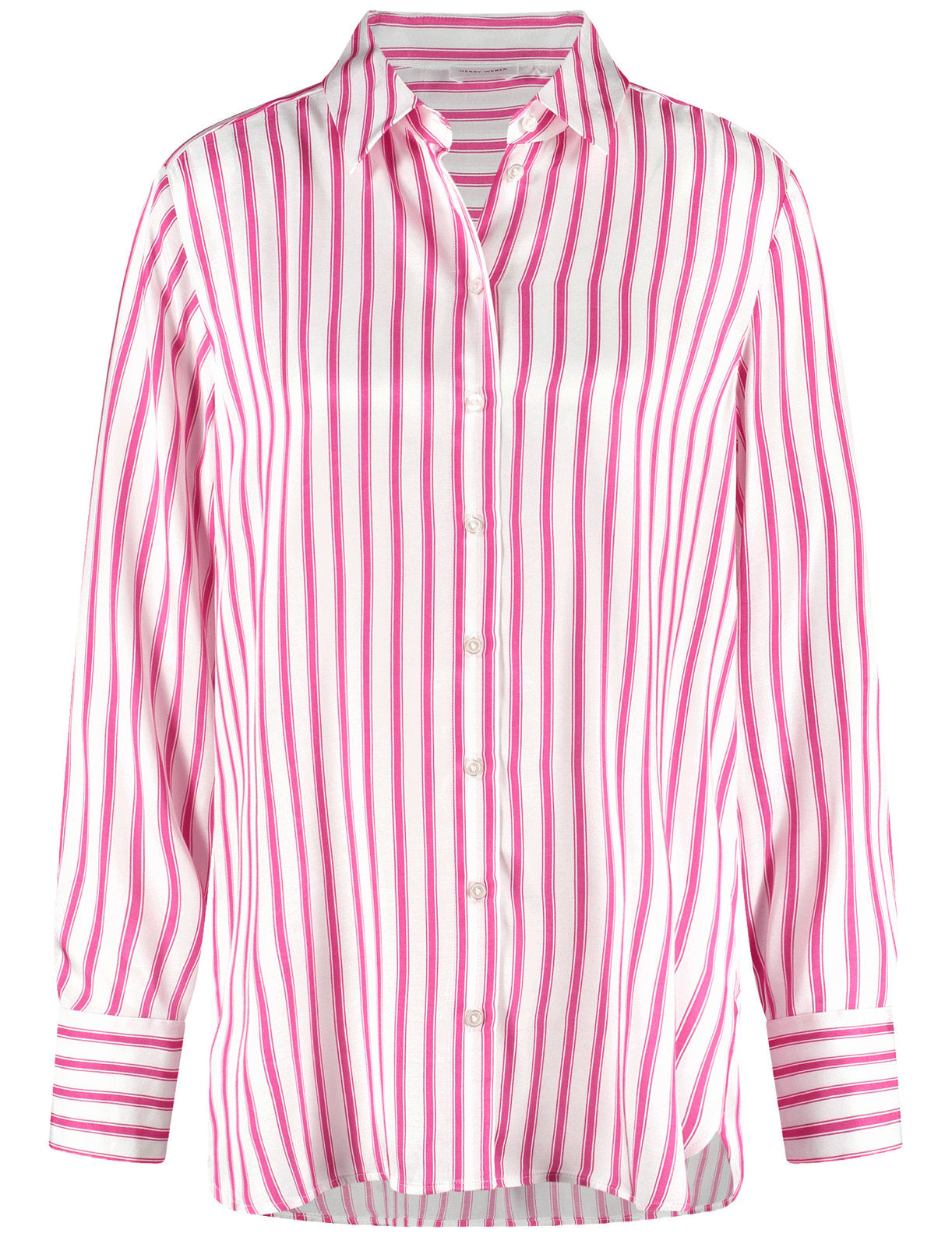 Gerry Weber_Striped Shirt Blouse with a Satin Finish_560075-31413_3028_01