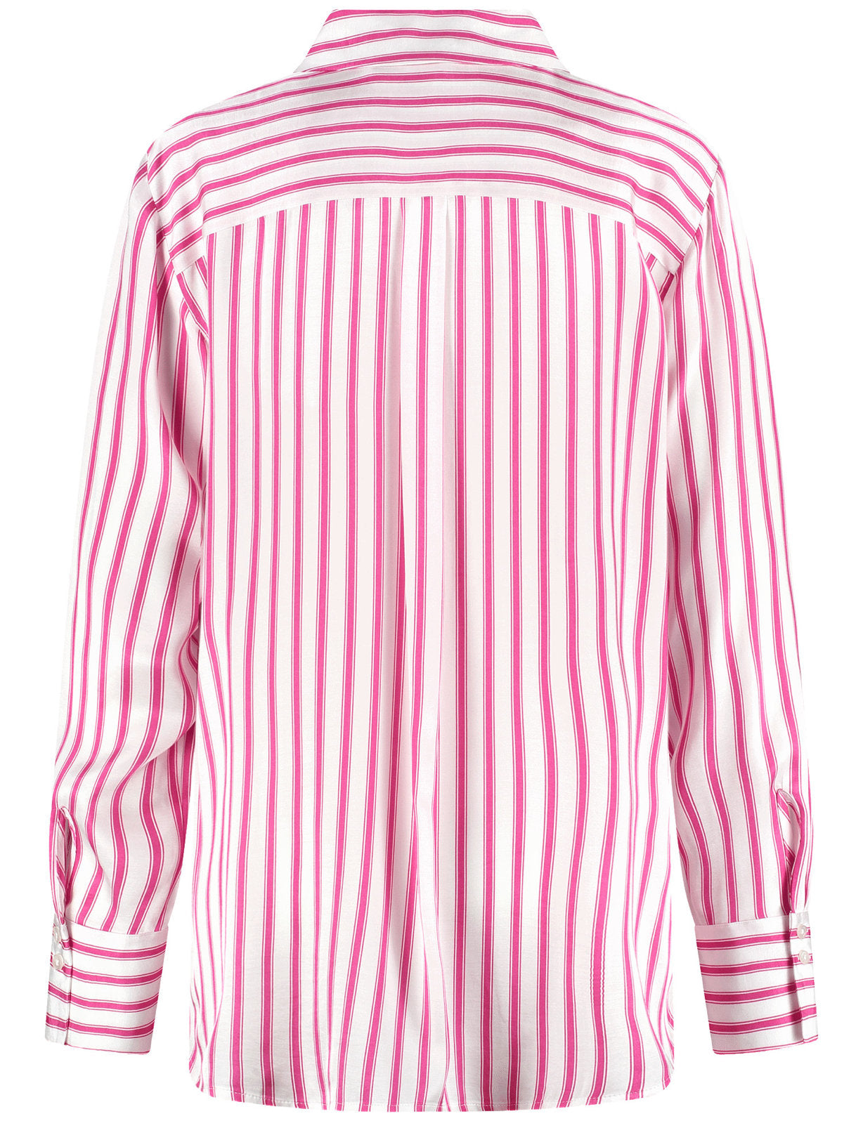 Gerry Weber_Striped Shirt Blouse with a Satin Finish_560075-31413_3028_02