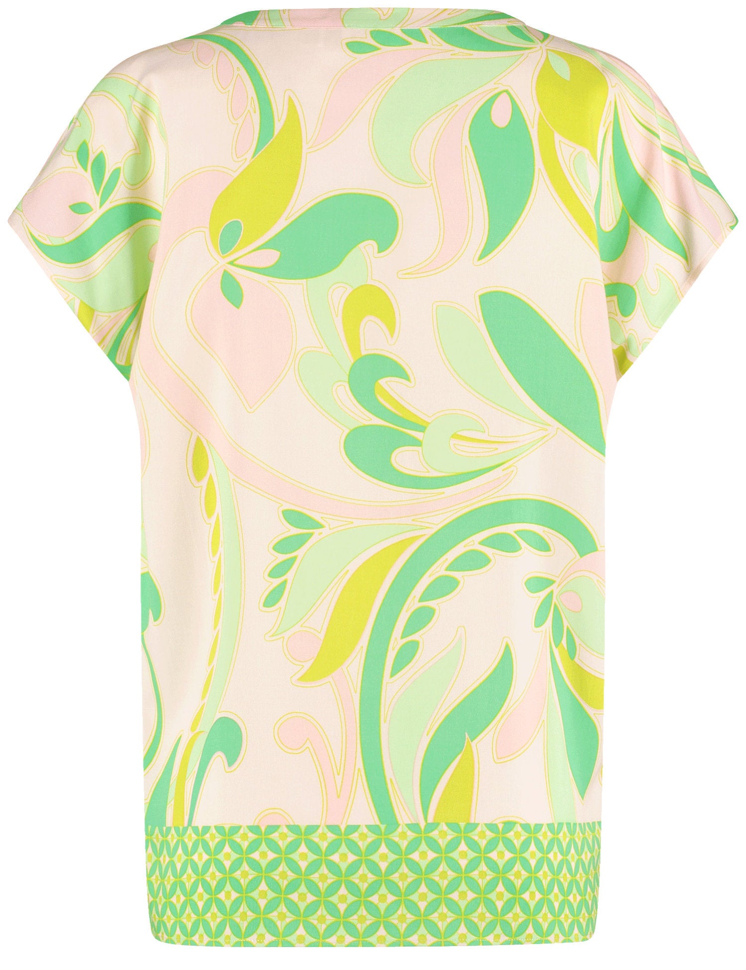 Gerry Weber_Short Sleeve Patterned Blouse_560107-31491_5055_02