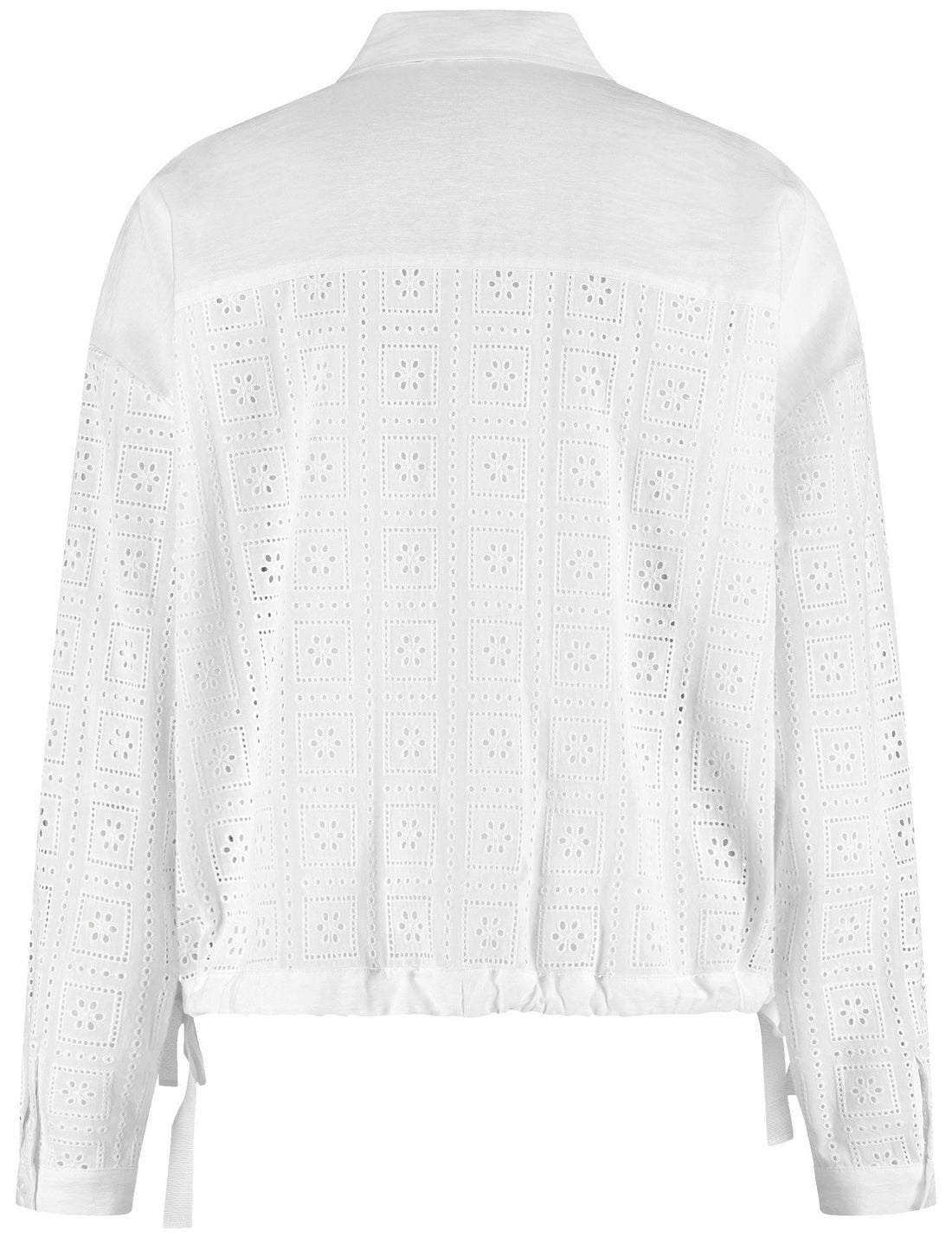 Gerry Weber_Sophisticated Blouse with Floral Perforated Lace_560113-31494_99600_02