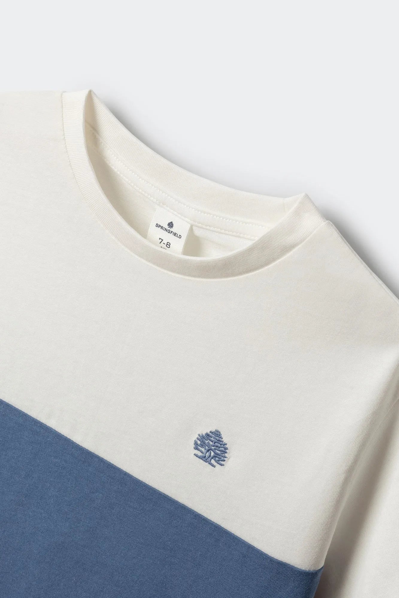 Springfield White Boys Color Block Short Sleeve Boys&