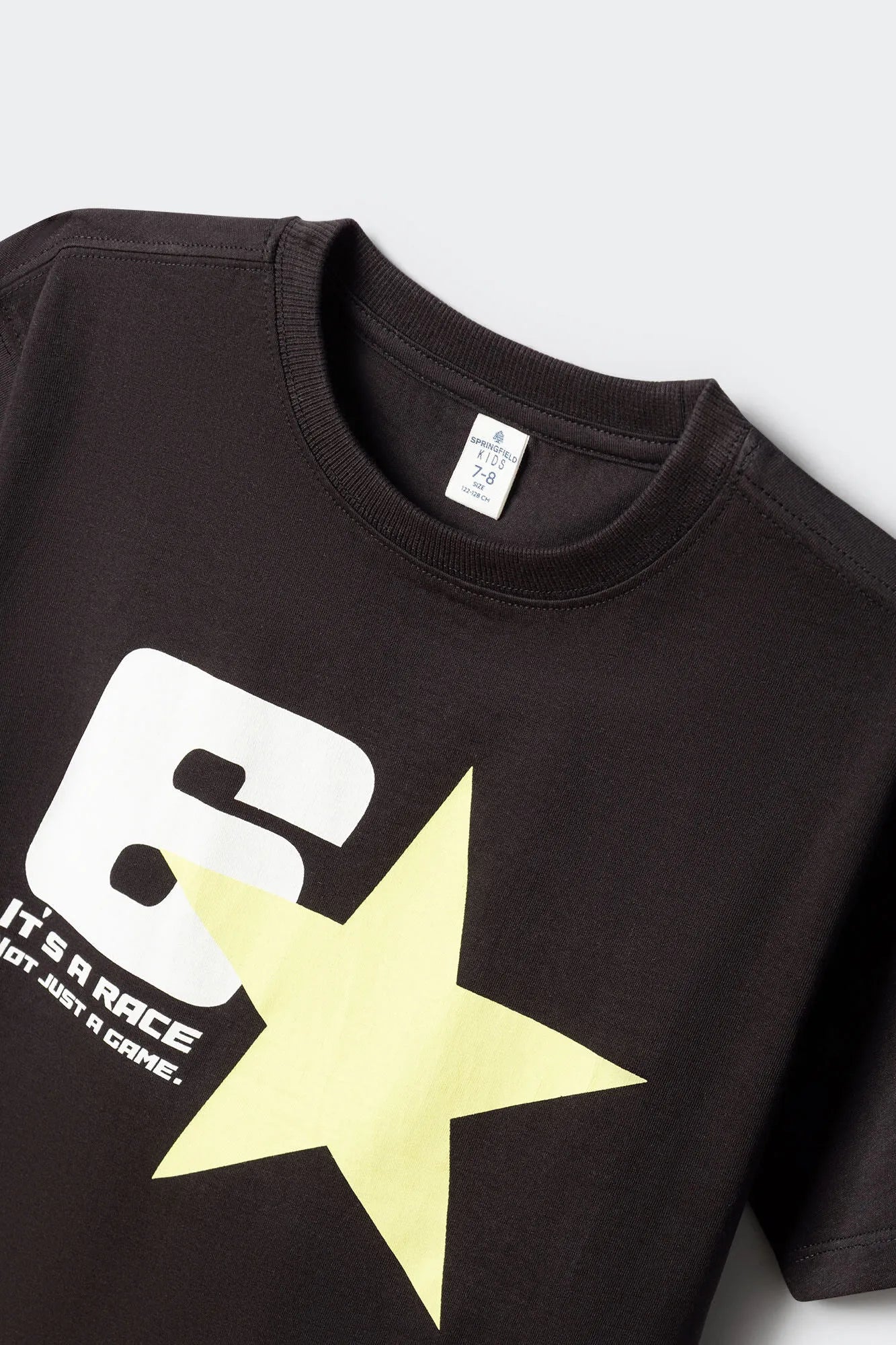 Springfield Black Boys Short Sleeve Urban T-Shirt Kids SKU: 5653282_01 Image 03