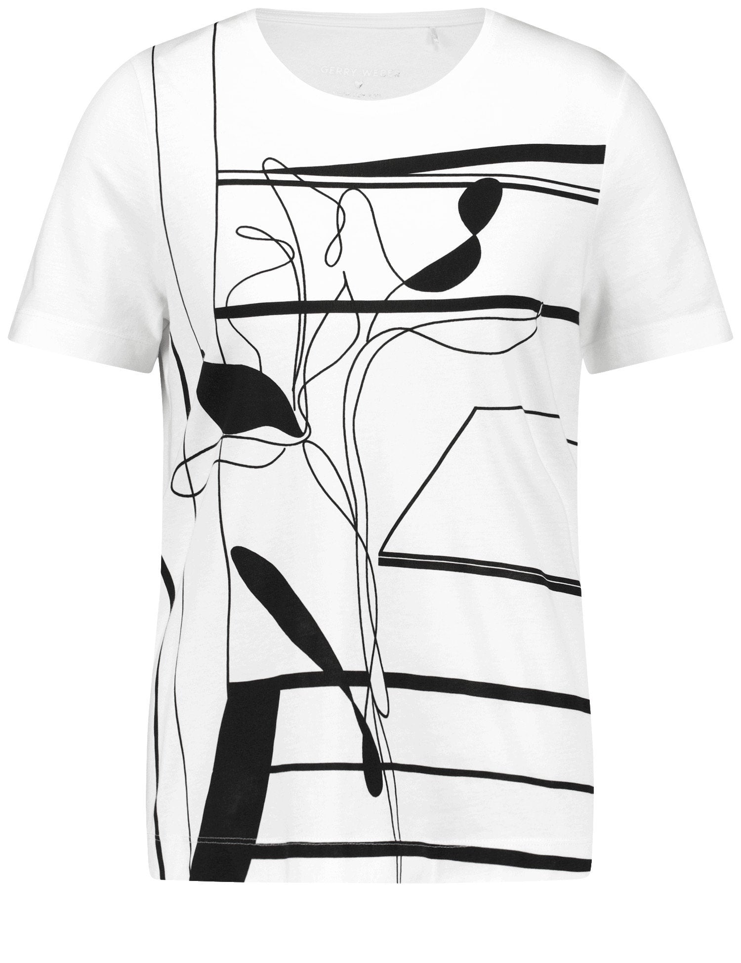Gerry Weber_Cotton T-Shirt with an Abstract Front Print_570303-35045_9093_04