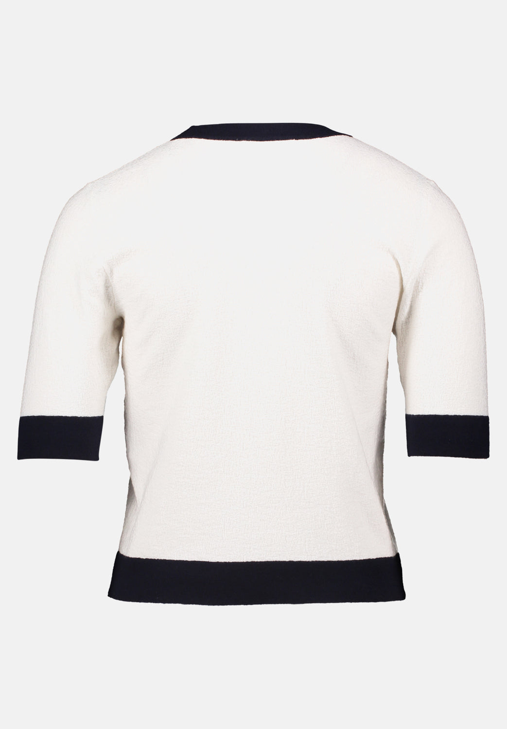 Betty Barclay_Cream/Dark Blue_Fine Knit Round Neck Sweater_5886-3077_1883_06