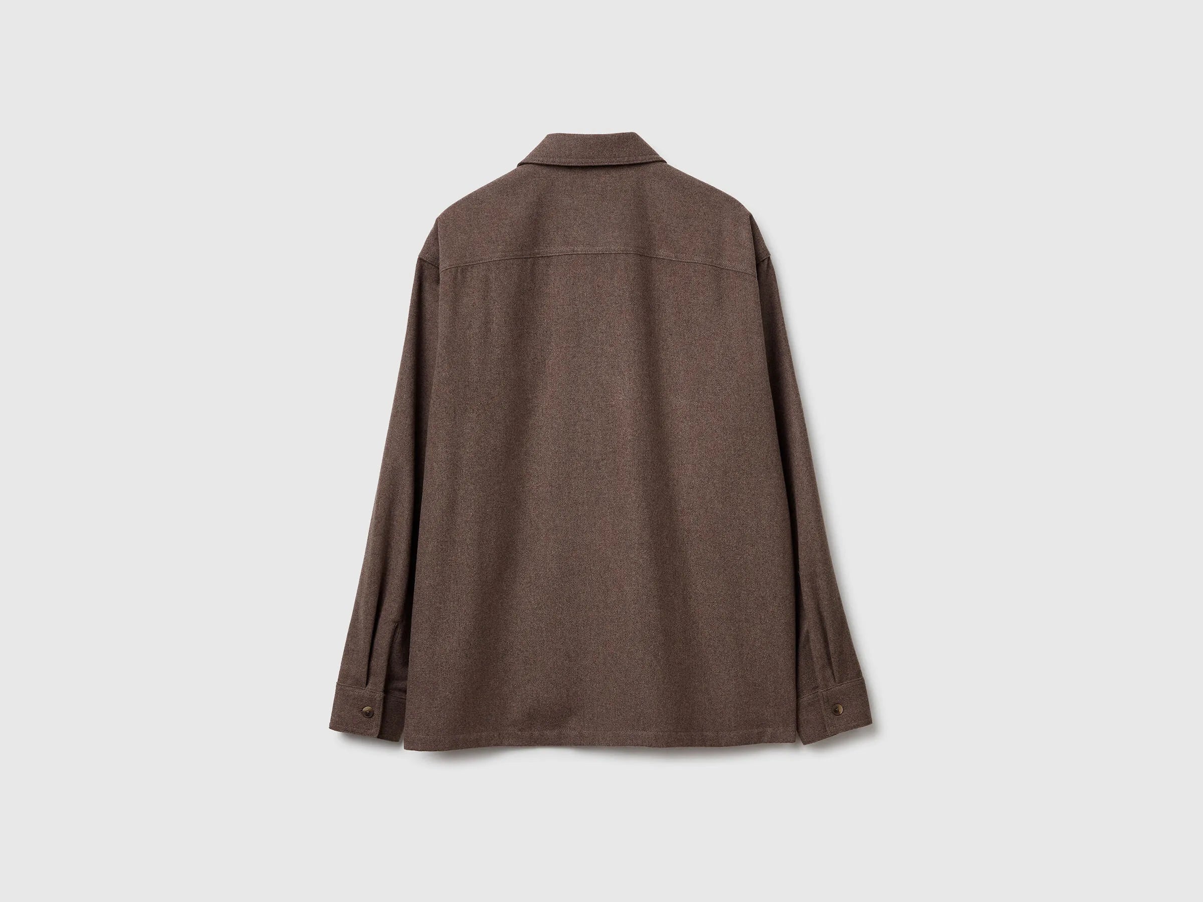 Benetton_Brown_Flannel Overshirt_58G5UQ06B_901_06