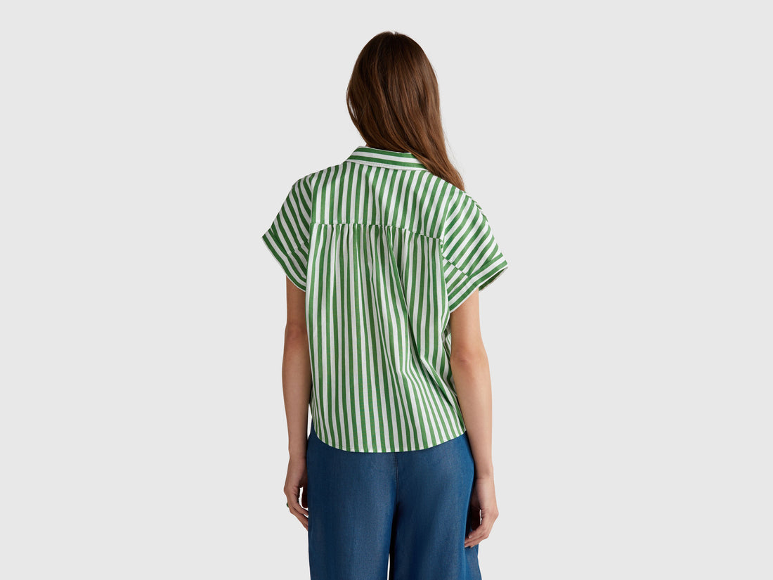 Benetton_Comfort Fit Striped Shirt_58I5DQ08M_78A_02